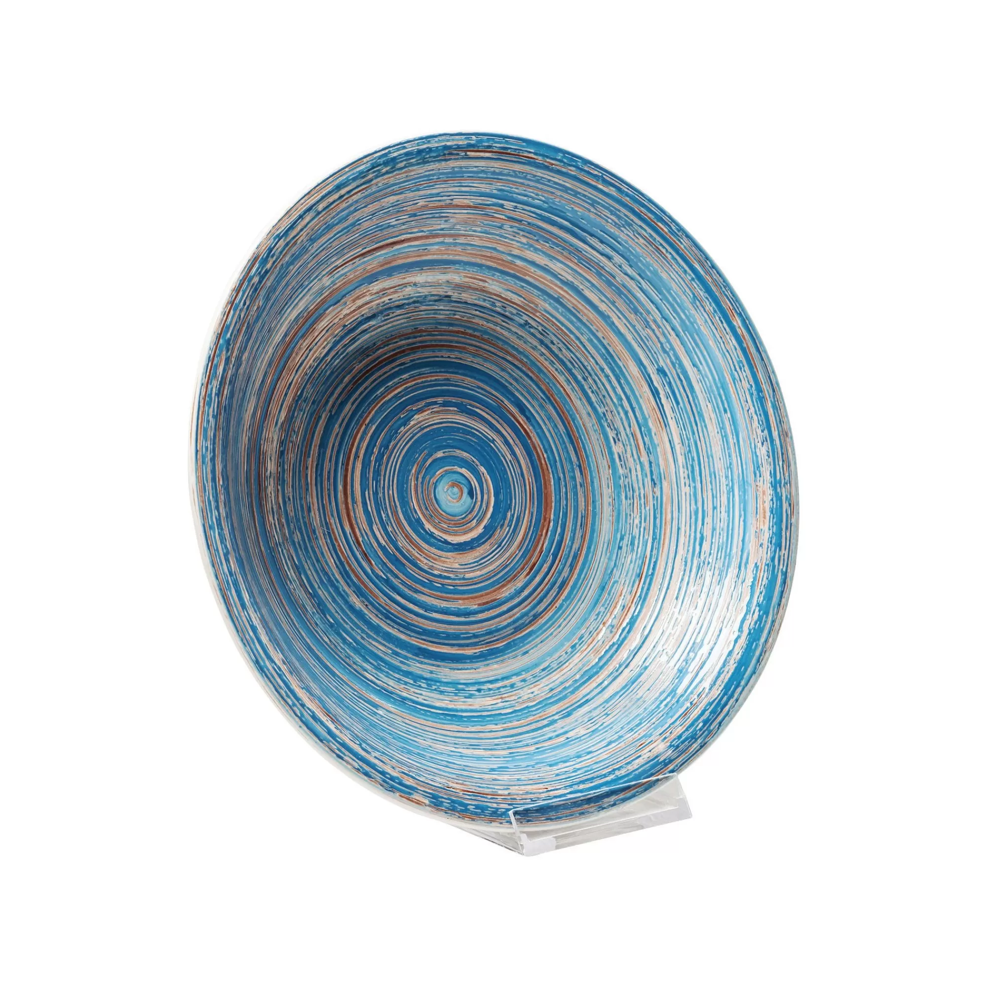 KARE Design Assiettes Creuses Swirl Blue 21cm Set De 4 ^ Vaisselle