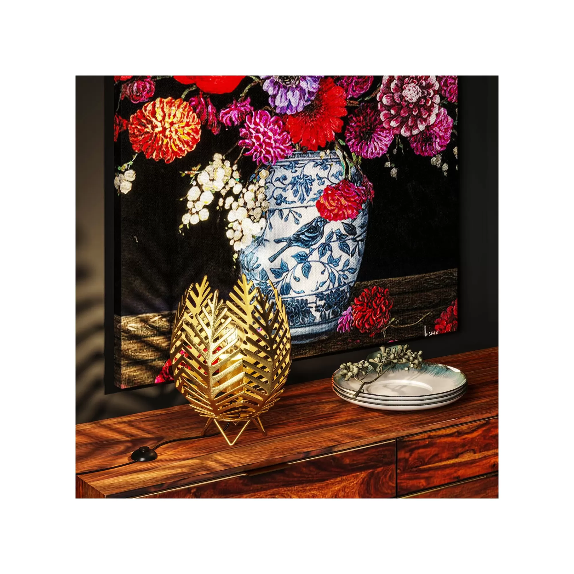 KARE Design Assiettes Organic Bleues 26cm Set De 4 ^ Vaisselle