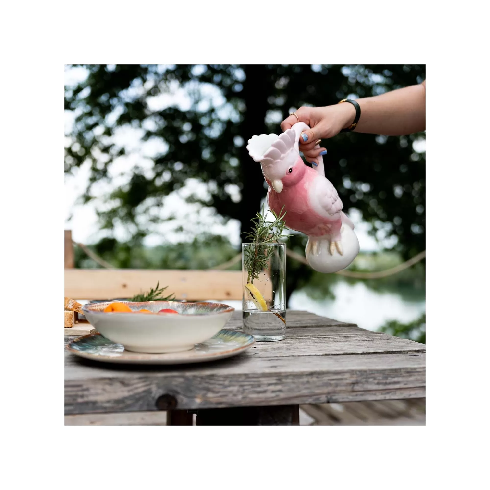 KARE Design Assiettes Organic Bleues 26cm Set De 4 ^ Vaisselle