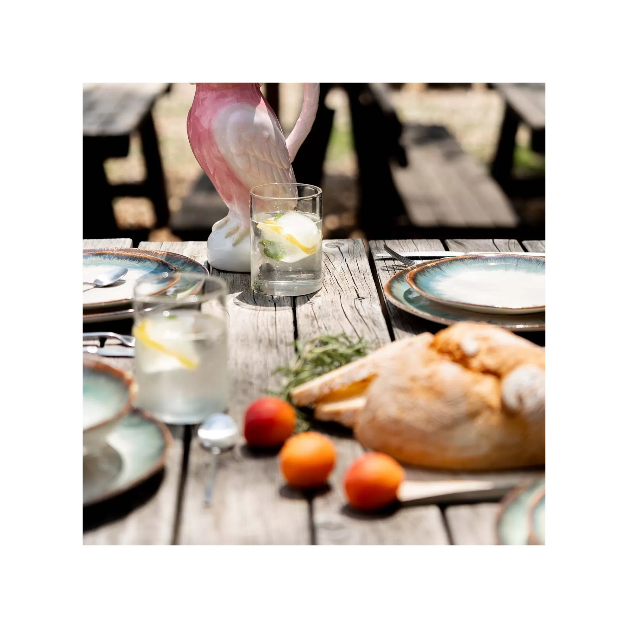 KARE Design Assiettes Organic Bleues 26cm Set De 4 ^ Vaisselle