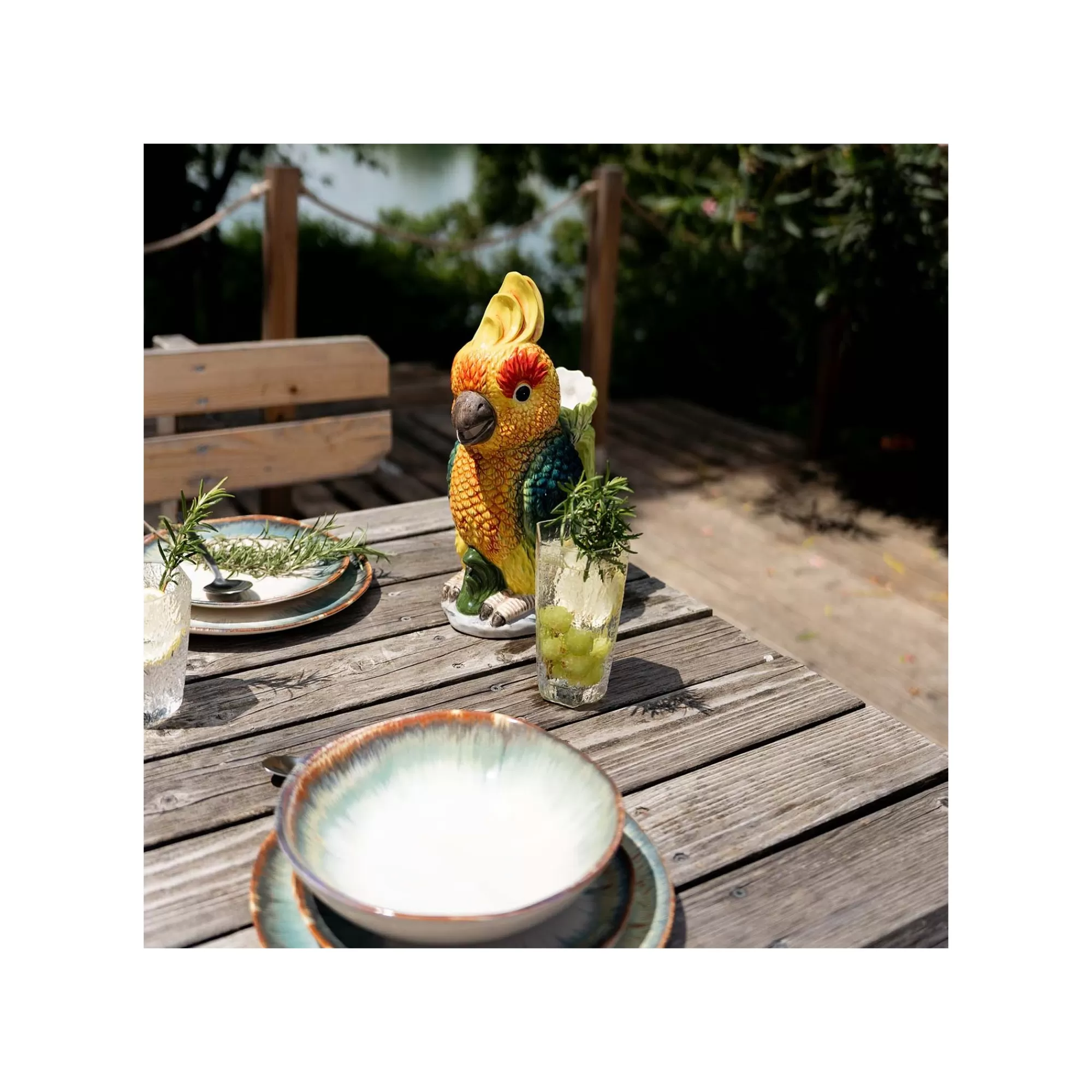 KARE Design Assiettes Organic Bleues 26cm Set De 4 ^ Vaisselle