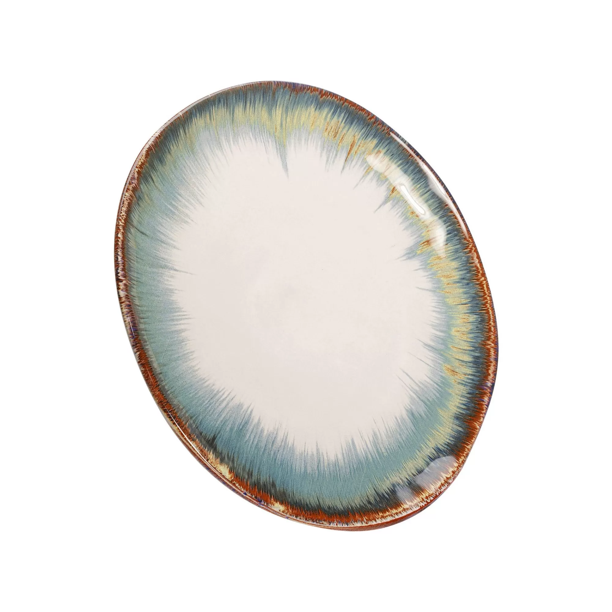 KARE Design Assiettes Organic Bleues 26cm Set De 4 ^ Vaisselle