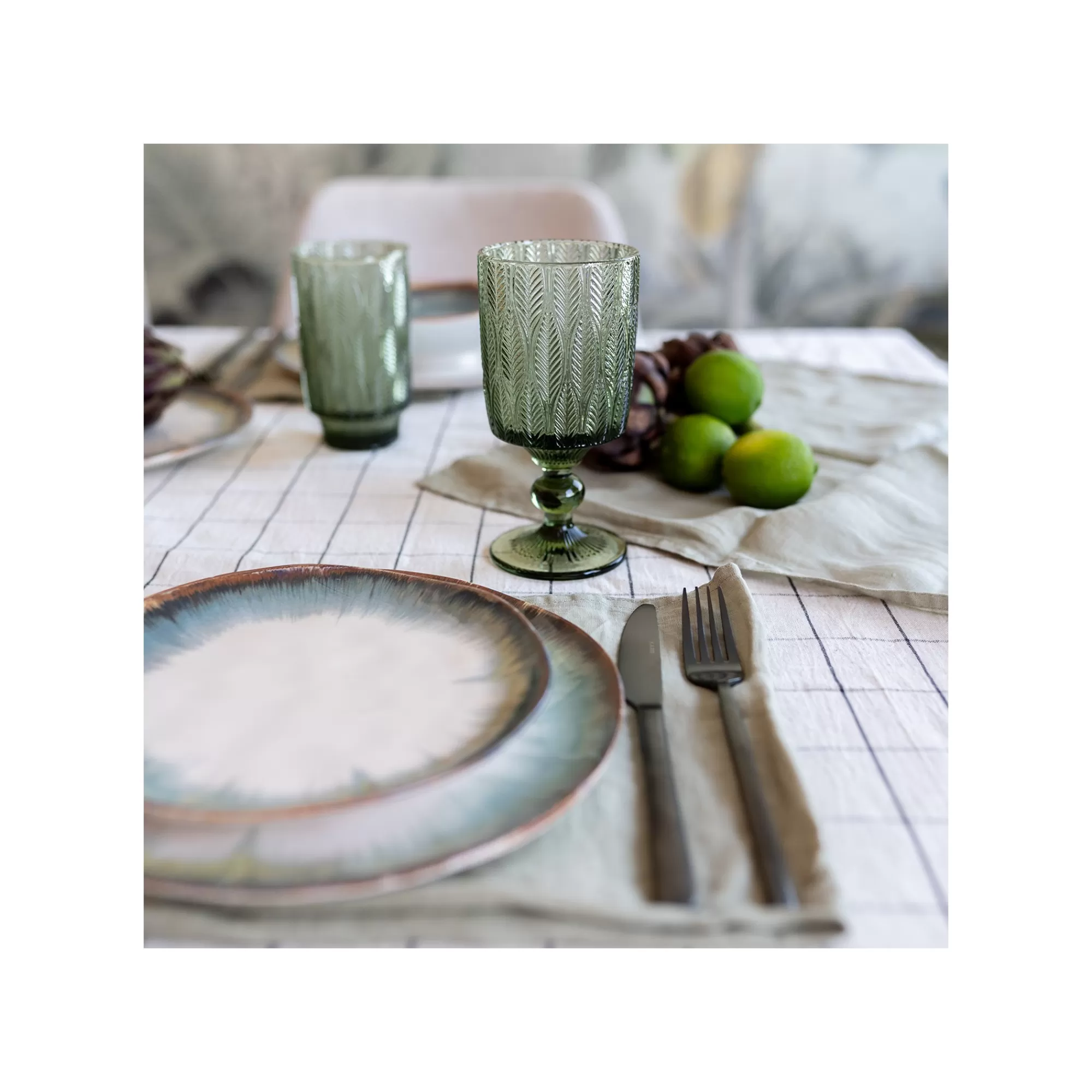 KARE Design Assiettes Organic Bleues 26cm Set De 4 ^ Vaisselle