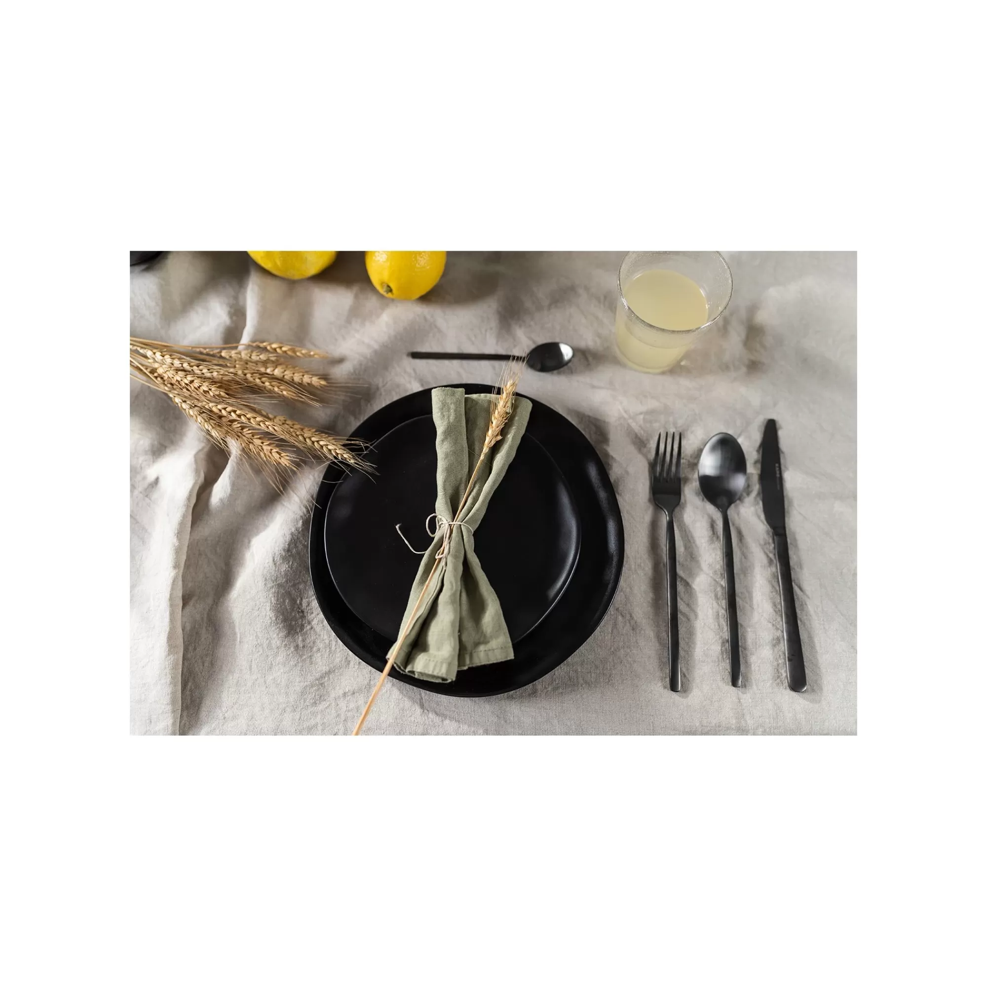 KARE Design Assiettes Organic Noires 26cm Set De 4 ^ Vaisselle