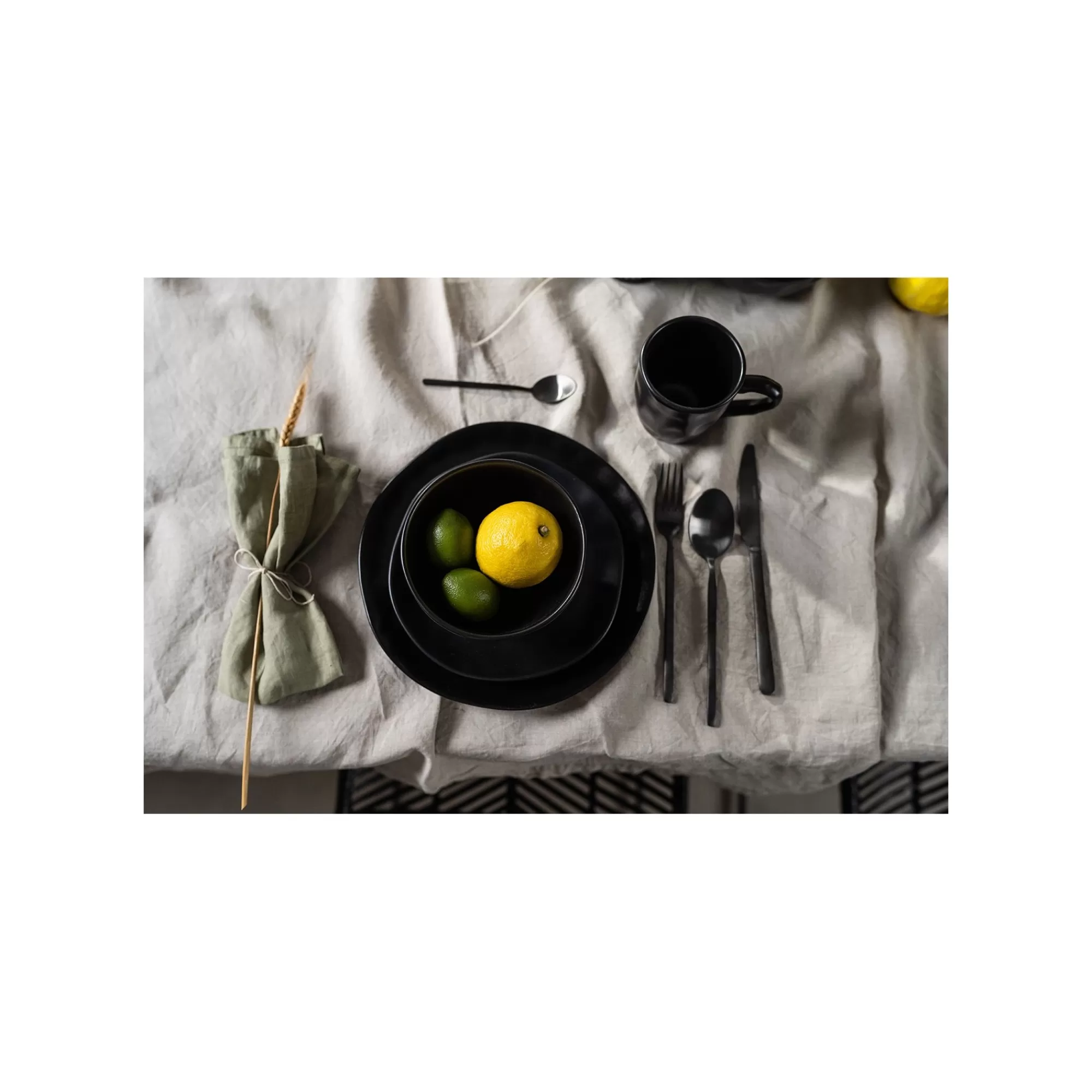 KARE Design Assiettes Organic Noires 26cm Set De 4 ^ Vaisselle