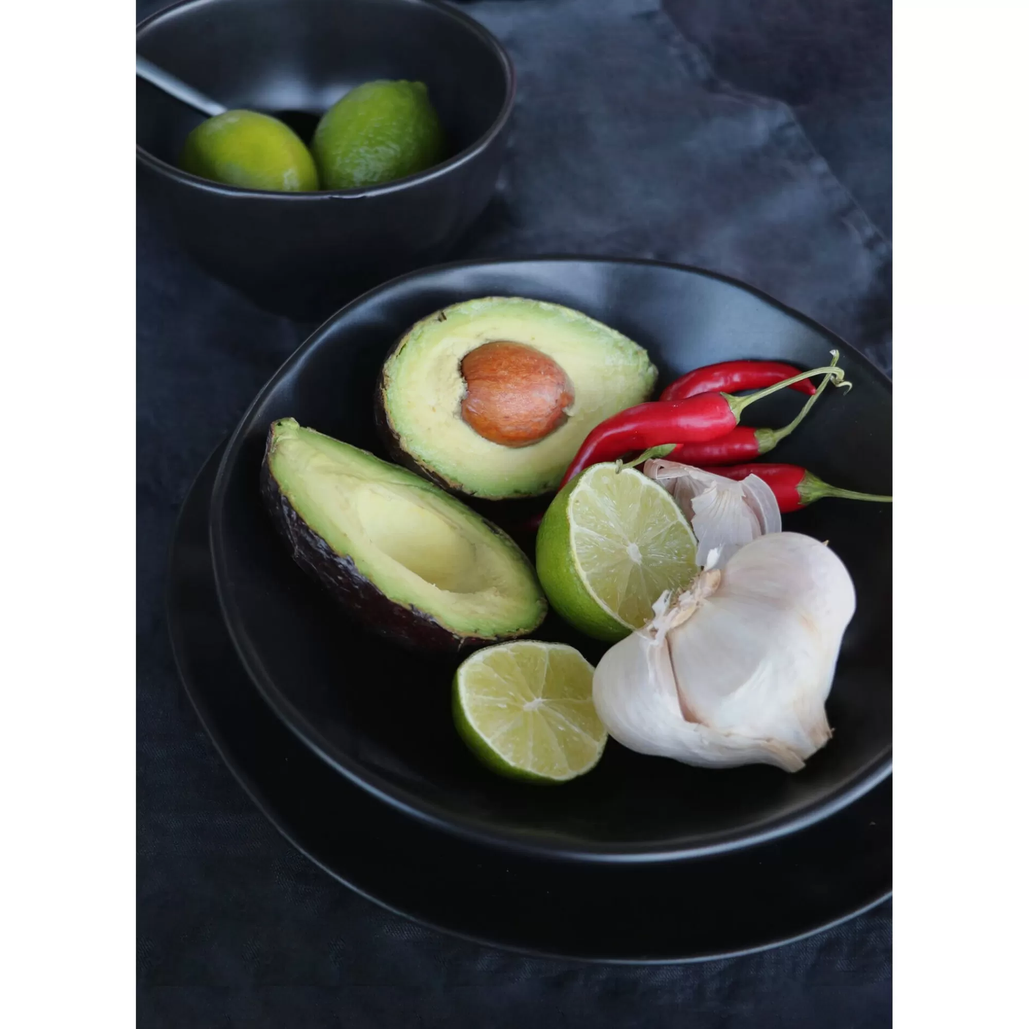KARE Design Assiettes Organic Noires 26cm Set De 4 ^ Vaisselle