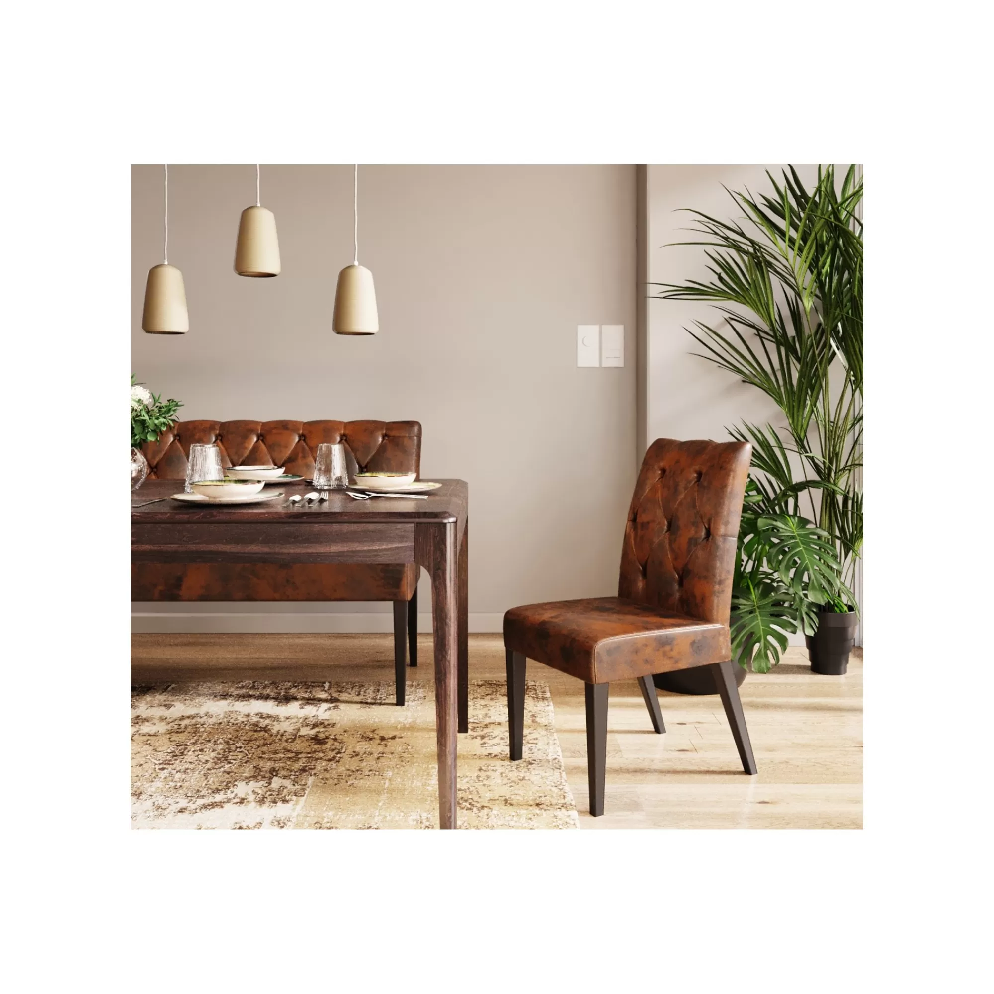 KARE Design Banquette Econo Buttons Vintage ^ Canapé & Banquette