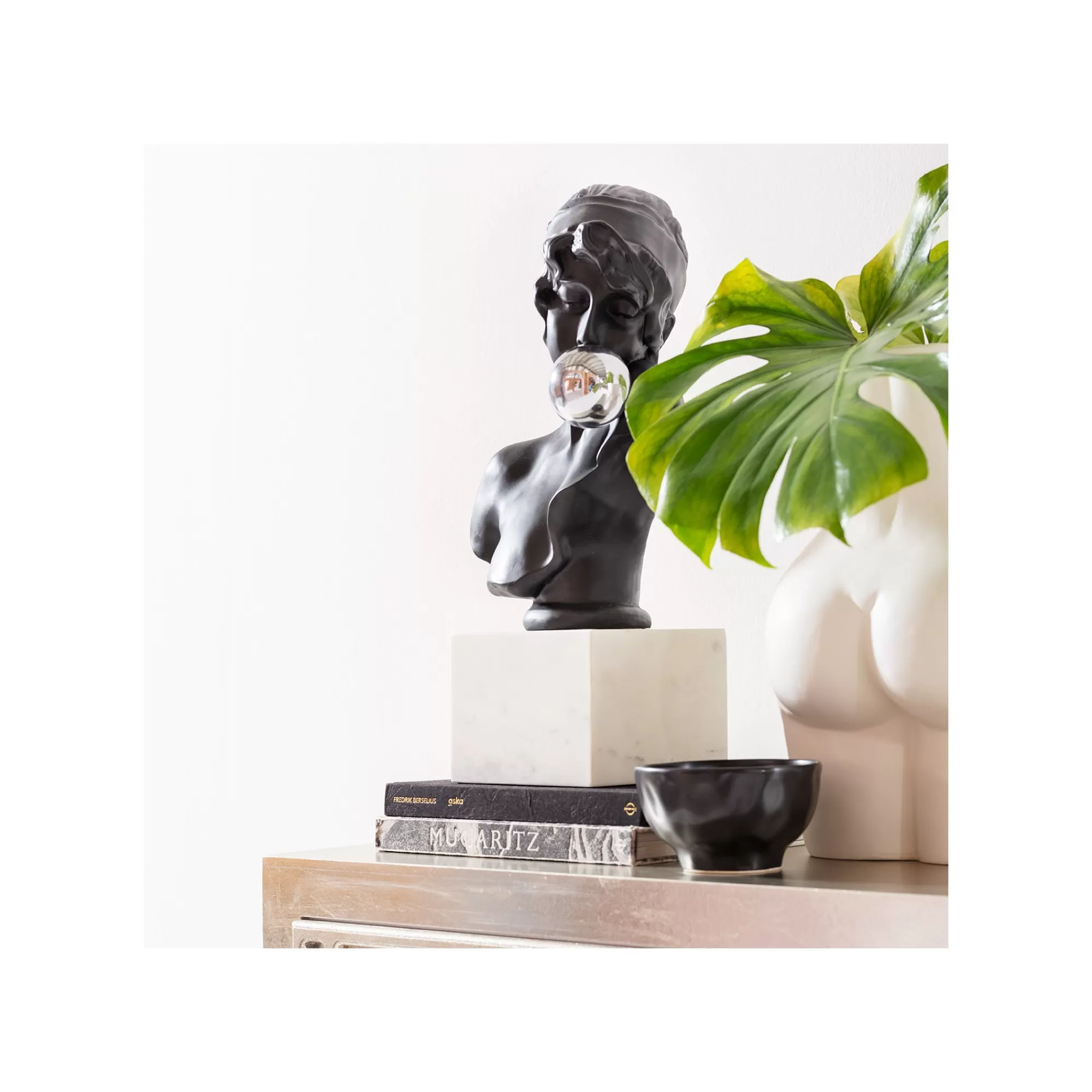 KARE Design Bols Organic Noirs 15cm Set De 4 ^ Vaisselle