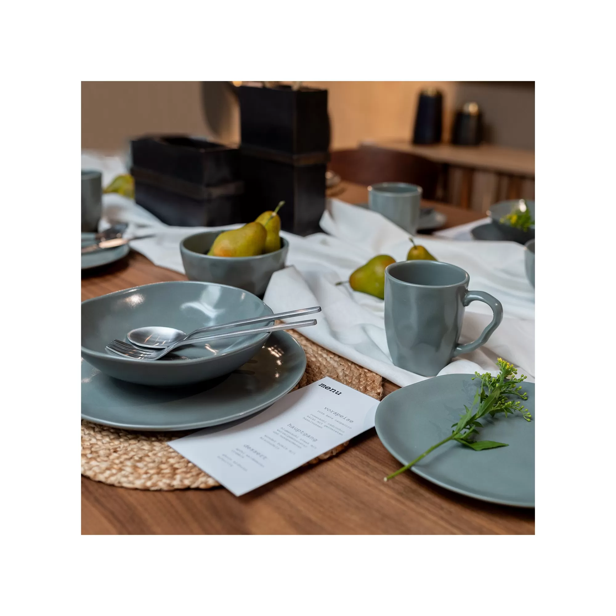 KARE Design Bols Organic Sauge 15cm Set De 4 ^ Vaisselle