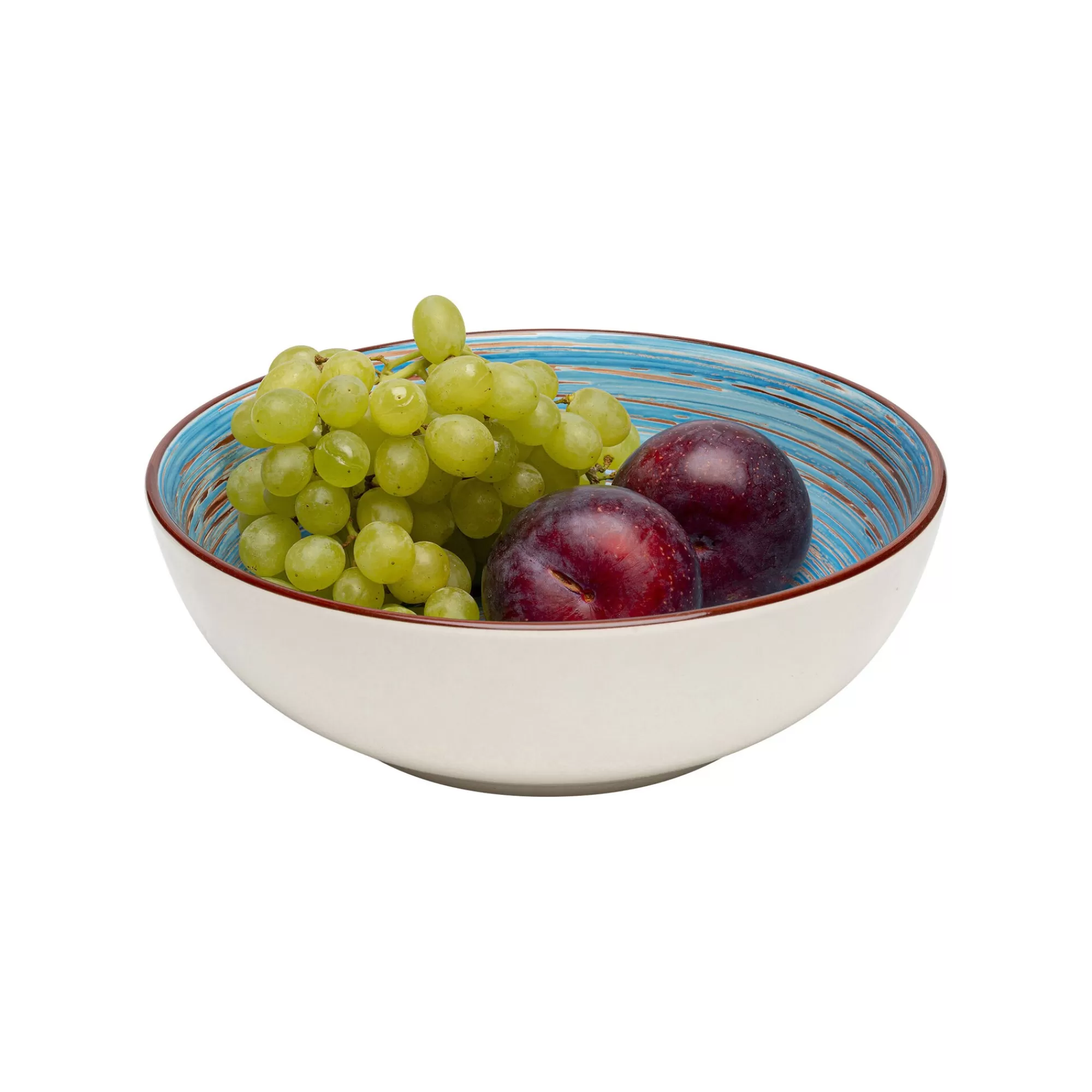 KARE Design Bols Swirl Blue 22cm Set De 4 ^ Vaisselle