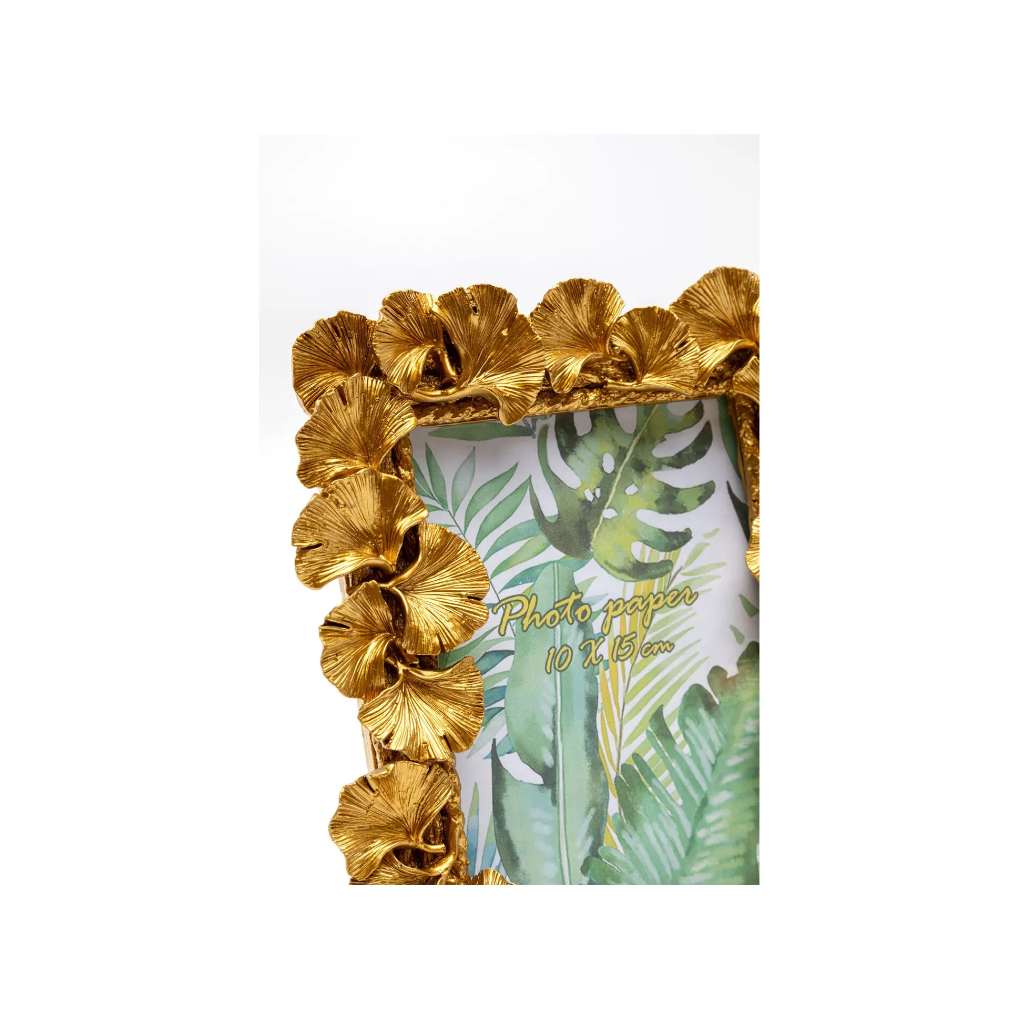 KARE Design Cadre Photo Feuilles De Ginkgo Dorées 17x21cm ^ Cadre Photo