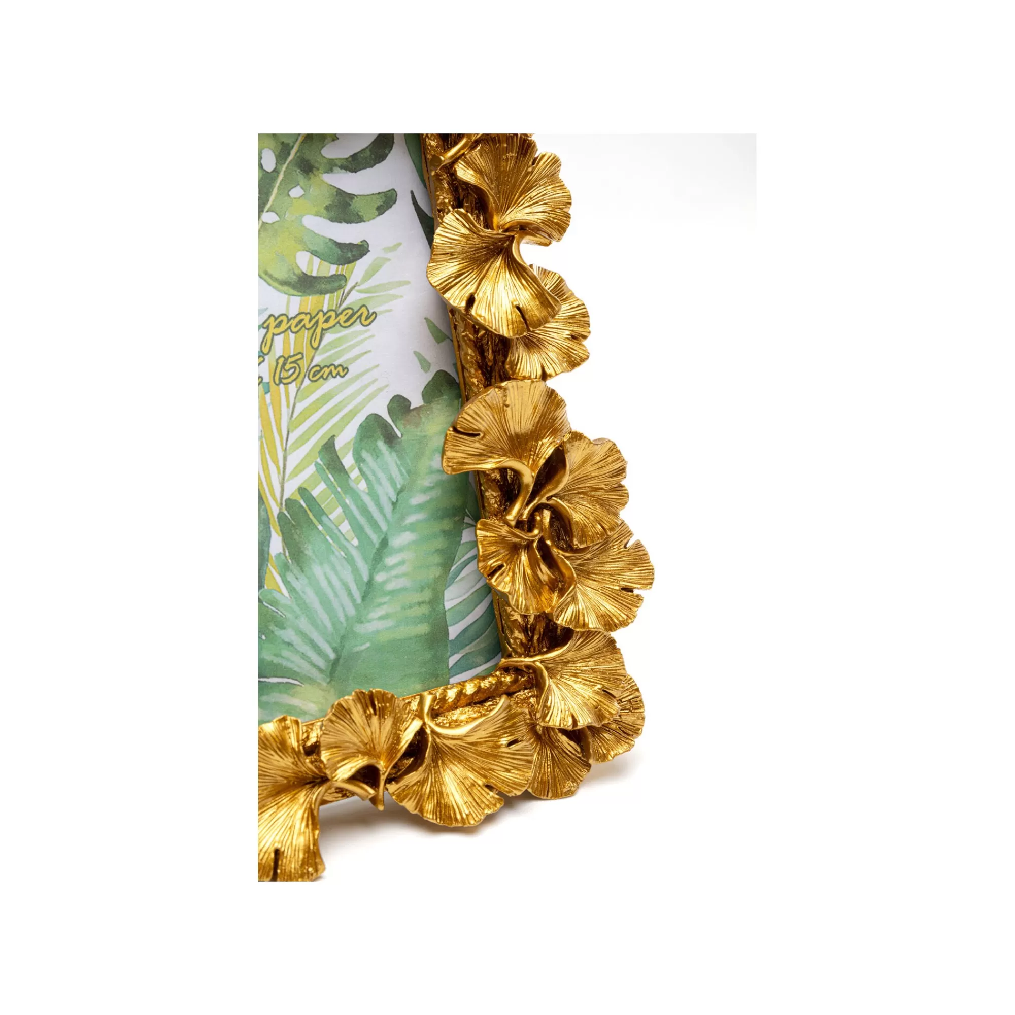 KARE Design Cadre Photo Feuilles De Ginkgo Dorées 17x21cm ^ Cadre Photo
