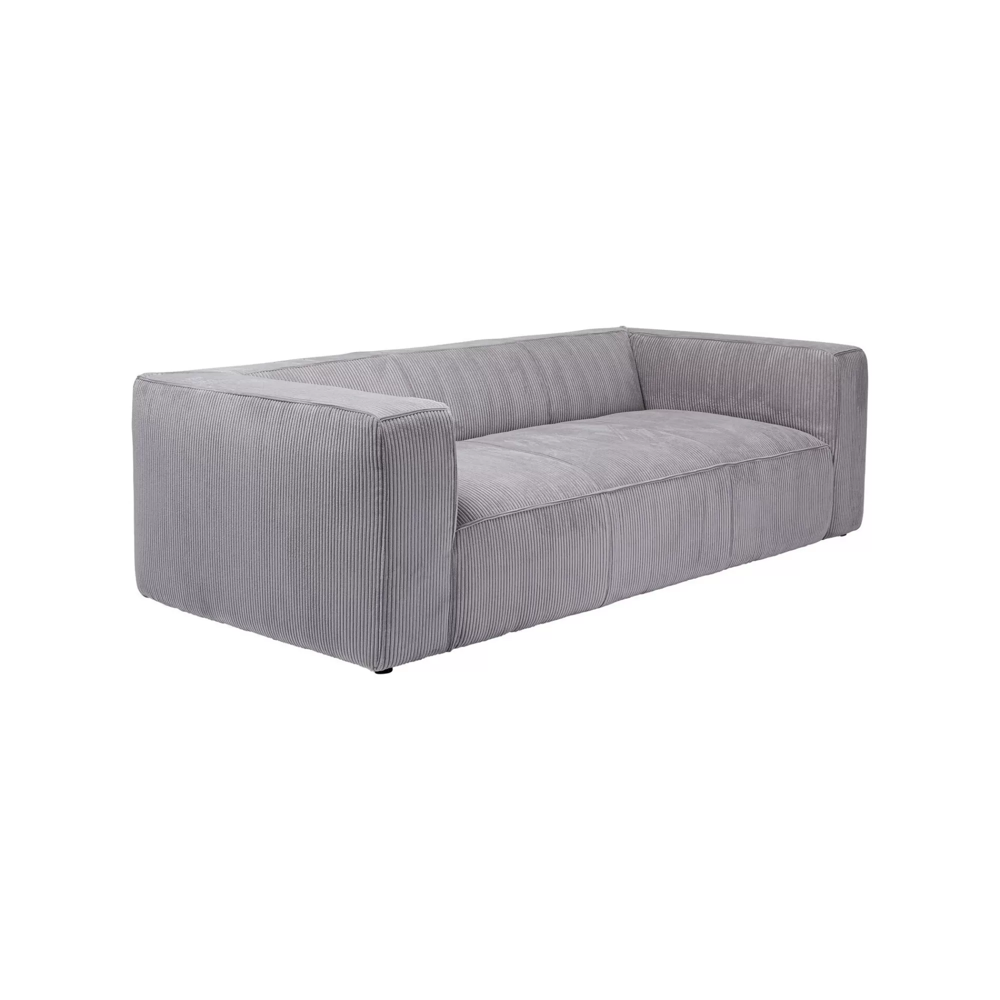 KARE Design Canapé Cubetto 3 Places Cord Gris Clair ^ Canapé & Banquette