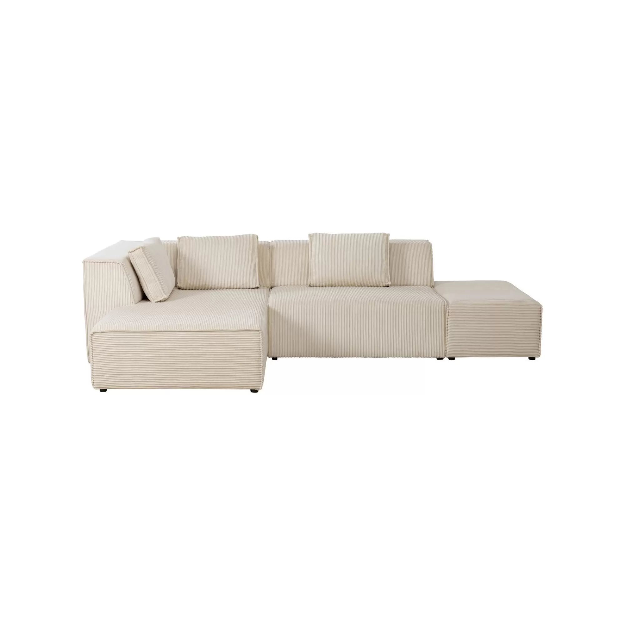 KARE Design Canapé D'angle Infinity Cord Crème Gauche ^ Canapé & Banquette
