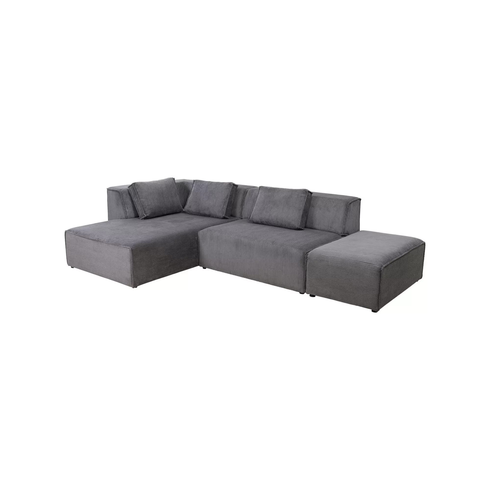 KARE Design Canapé D'angle Infinity Cord Gris Gauche ^ Canapé & Banquette