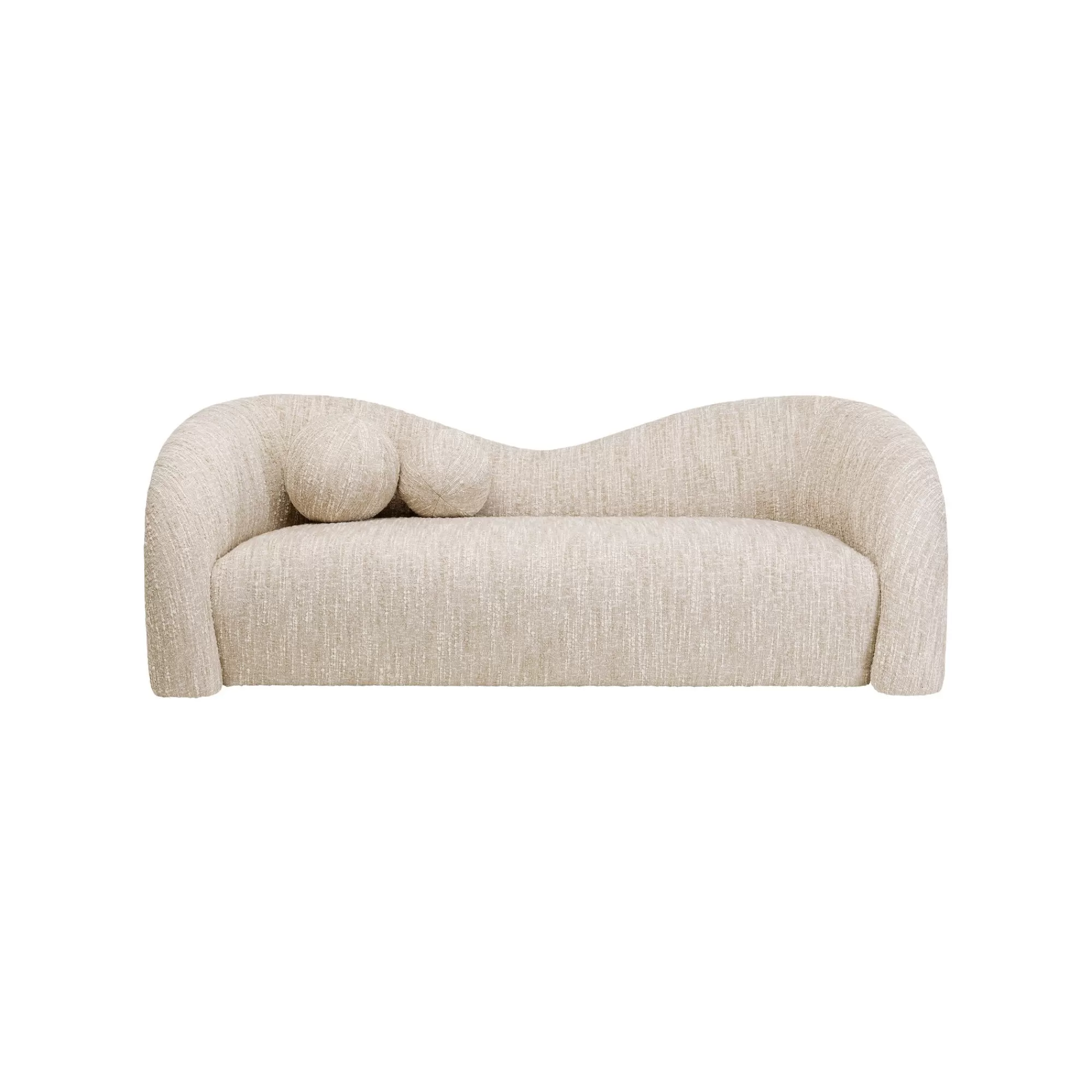 KARE Design Canapé Livia Melange 2 Places Crème ^ Canapé & Banquette