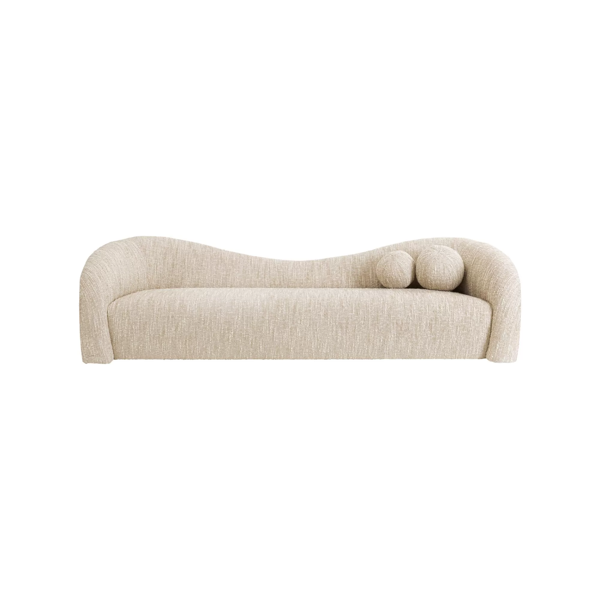KARE Design Canapé Livia Melange 3 Places Crème ^ Canapé & Banquette
