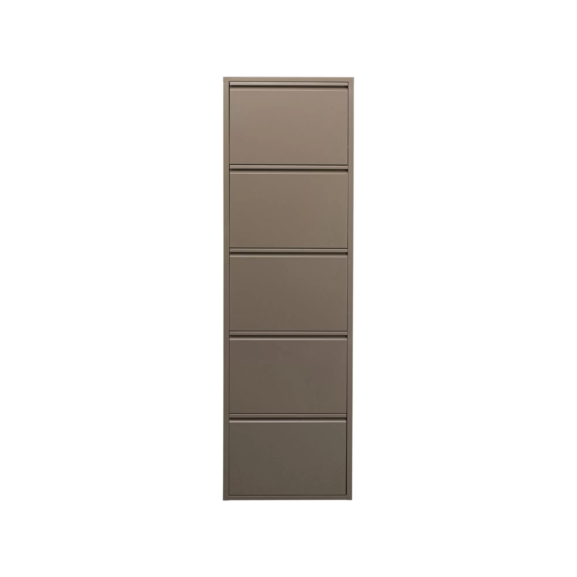 KARE Design Casier à Chaussures Caruso Taupe 5 Tiroirs ^ Meuble À Chaussures
