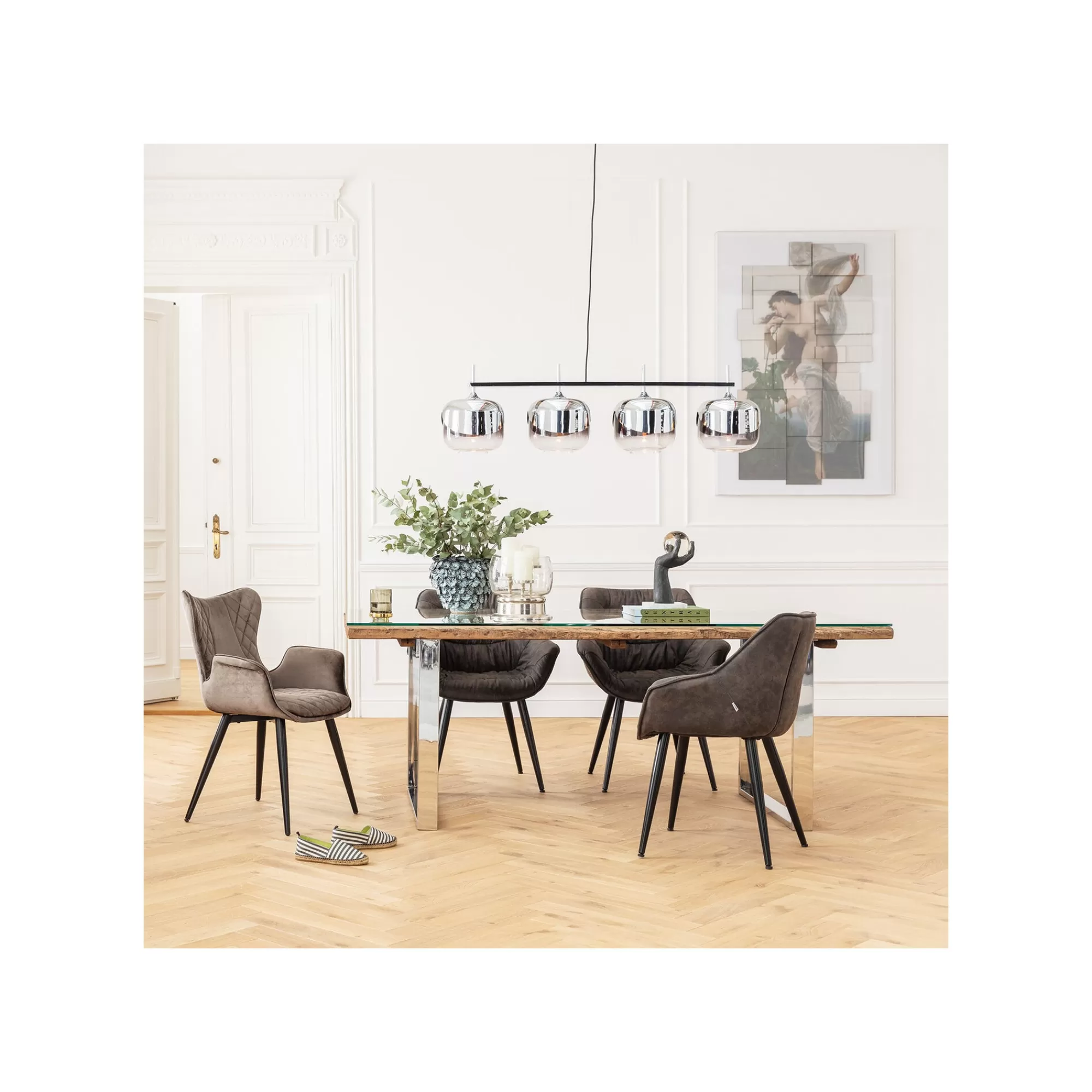 KARE Design Chaise Avec Accoudoirs Dream Marron ^ Chaise