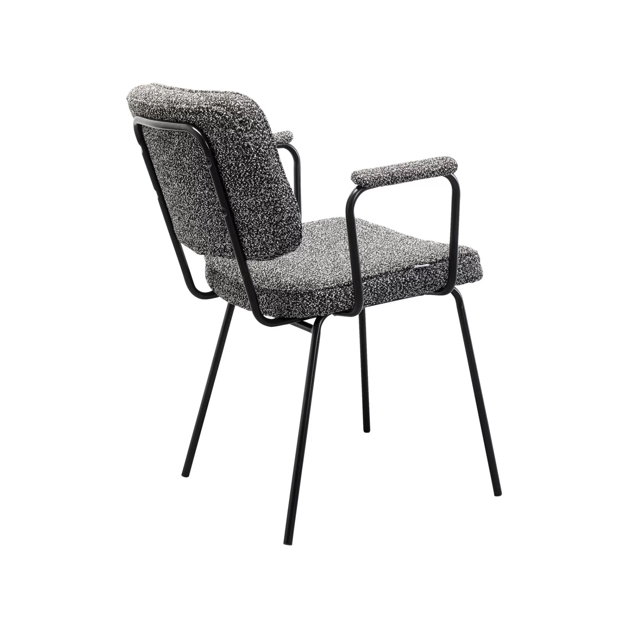 KARE Design Chaise Avec Accoudoirs Orelie Noire Et Blanche ^ Chaise