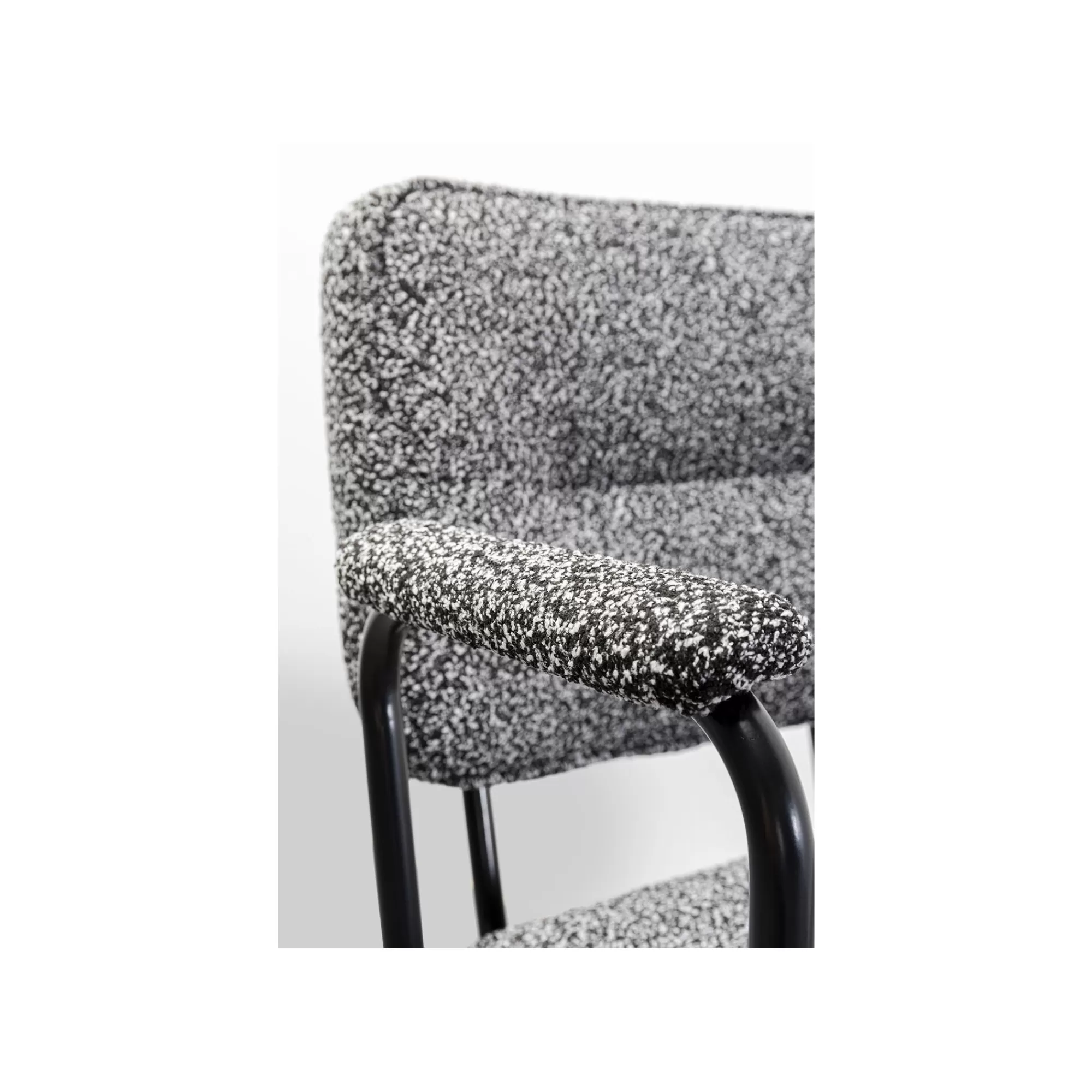 KARE Design Chaise Avec Accoudoirs Orelie Noire Et Blanche ^ Chaise