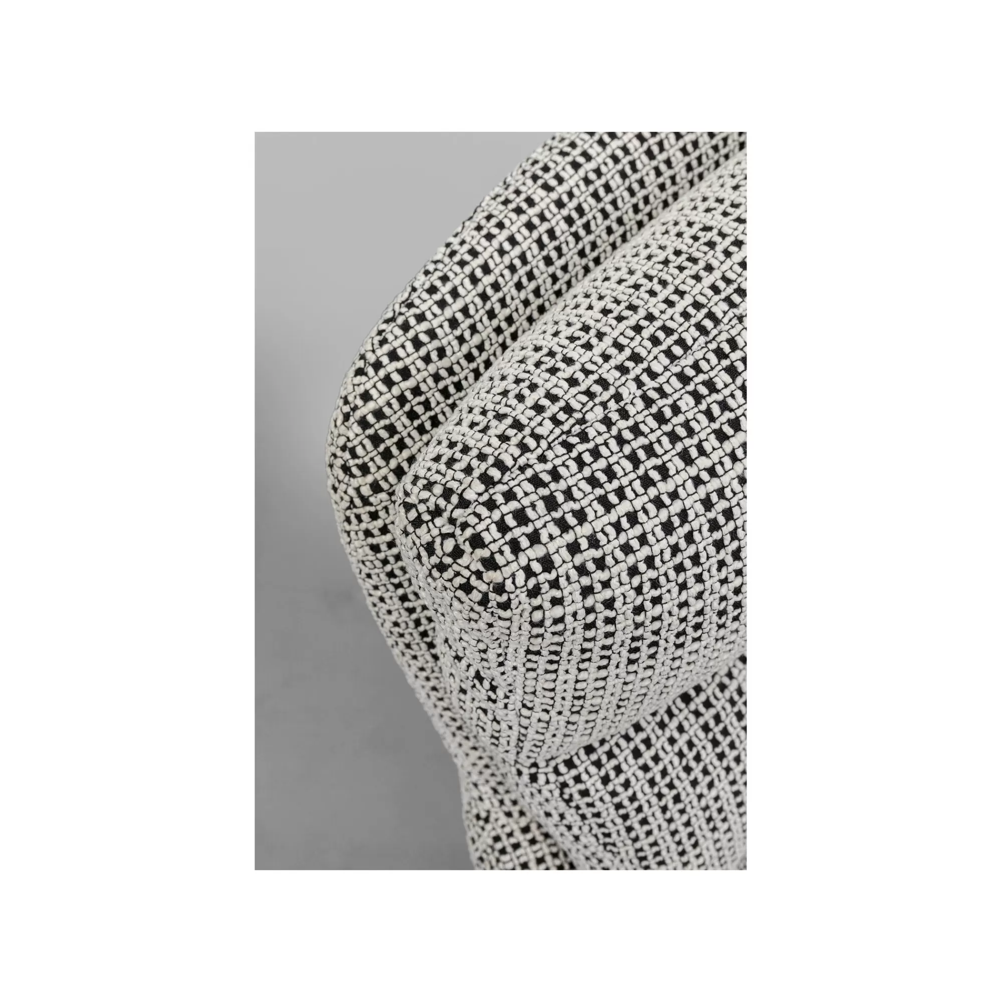 KARE Design Chaise Avec Accoudoirs Pivotante Bosse Noire Et Blanche ^ Chaise