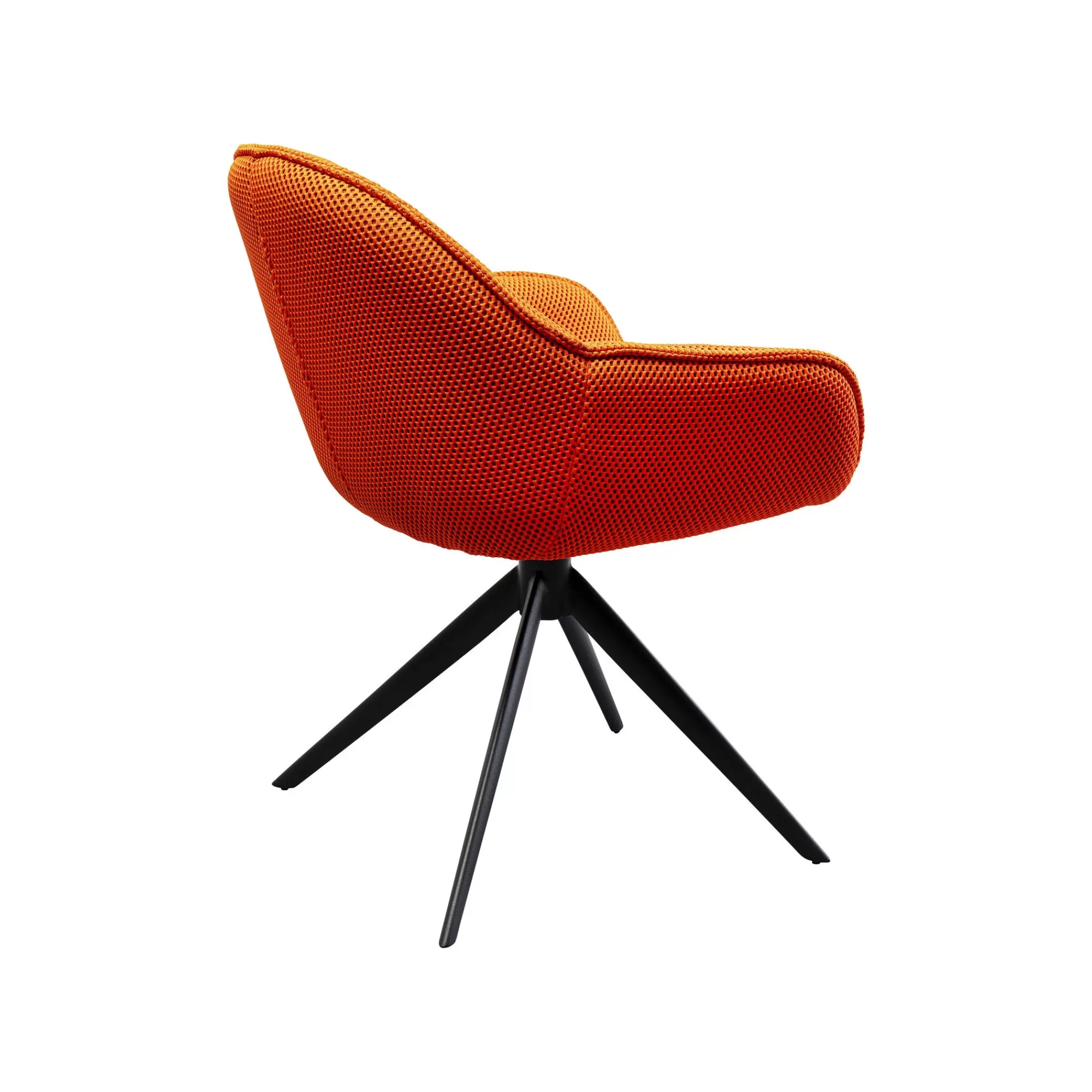 KARE Design Chaise Avec Accoudoirs Pivotante Carlito Mesh Orange ^ Chaise