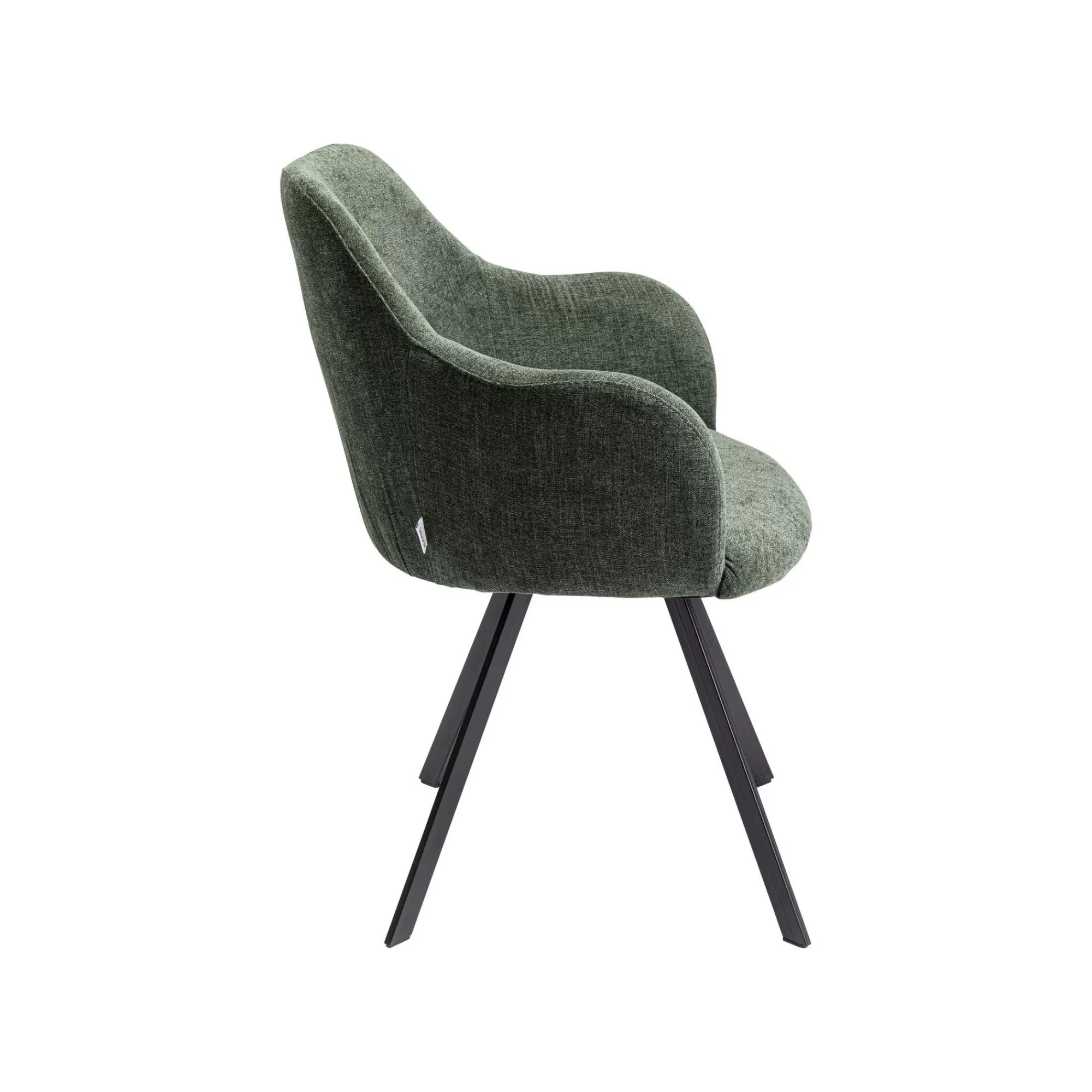 KARE Design Chaise Avec Accoudoirs Pivotante Lady Loco Coco Verte ^ Chaise