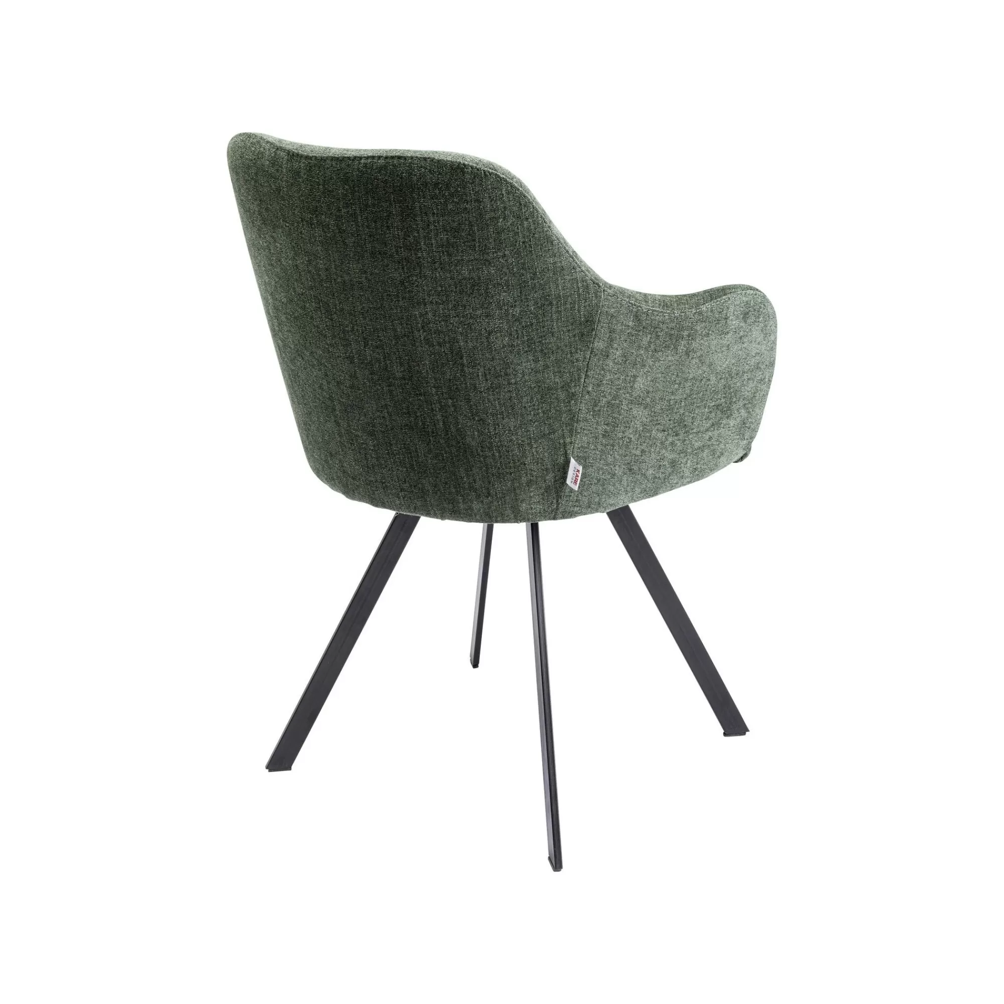 KARE Design Chaise Avec Accoudoirs Pivotante Lady Loco Coco Verte ^ Chaise