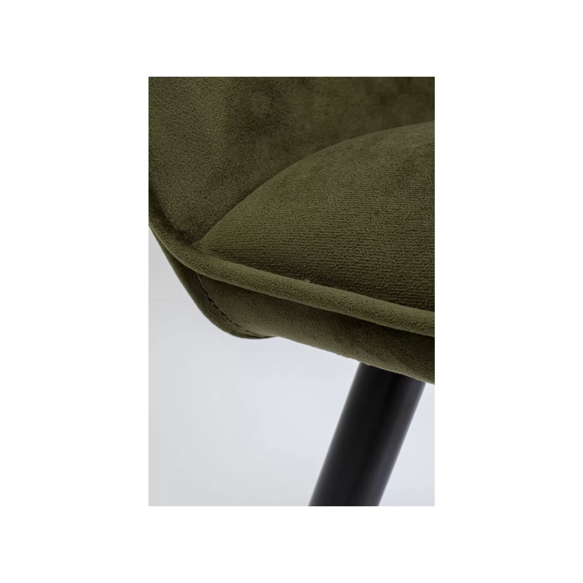 KARE Design Chaise Avec Accoudoirs San Francisco Velours Vert Foncé ^ Chaise