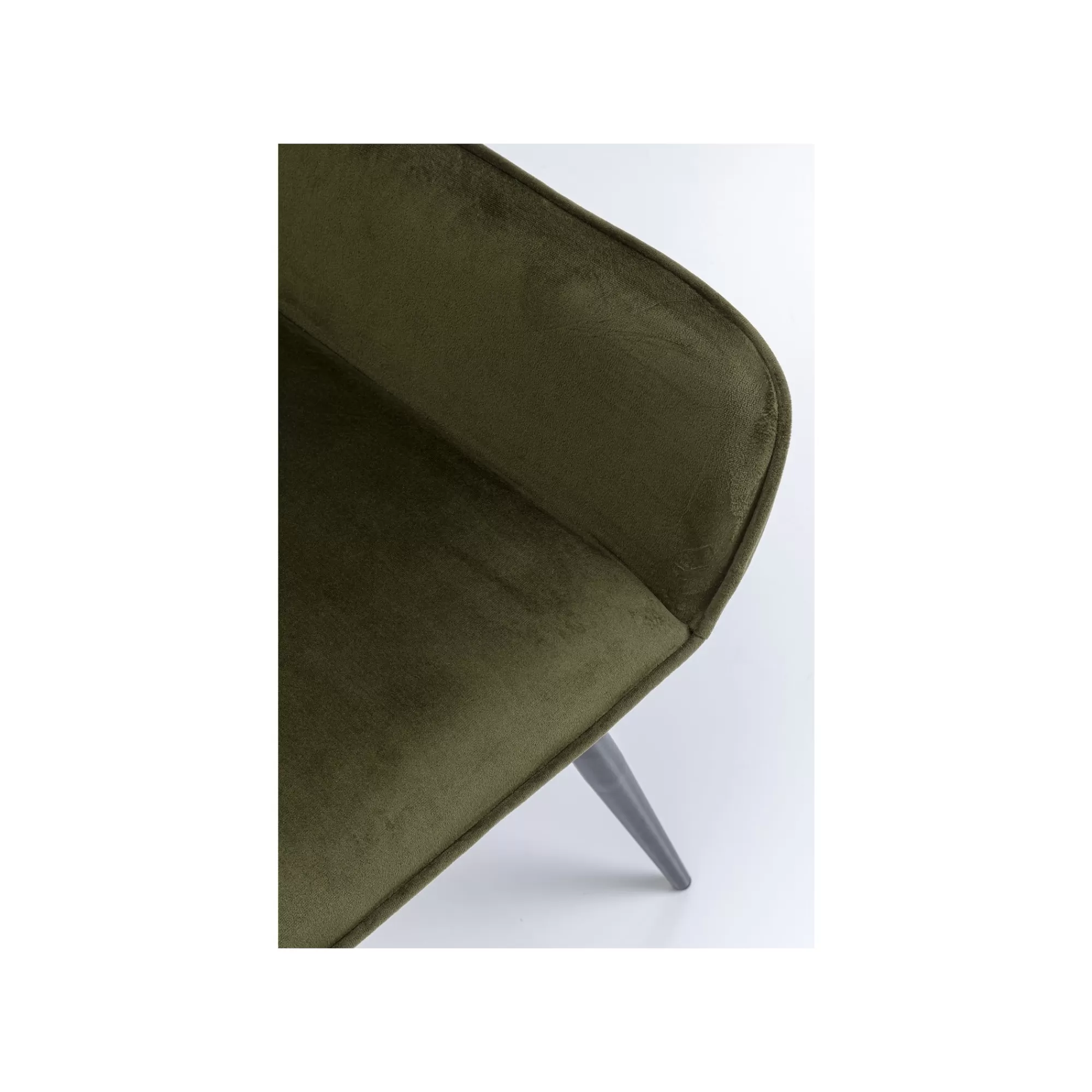 KARE Design Chaise Avec Accoudoirs San Francisco Velours Vert Foncé ^ Chaise