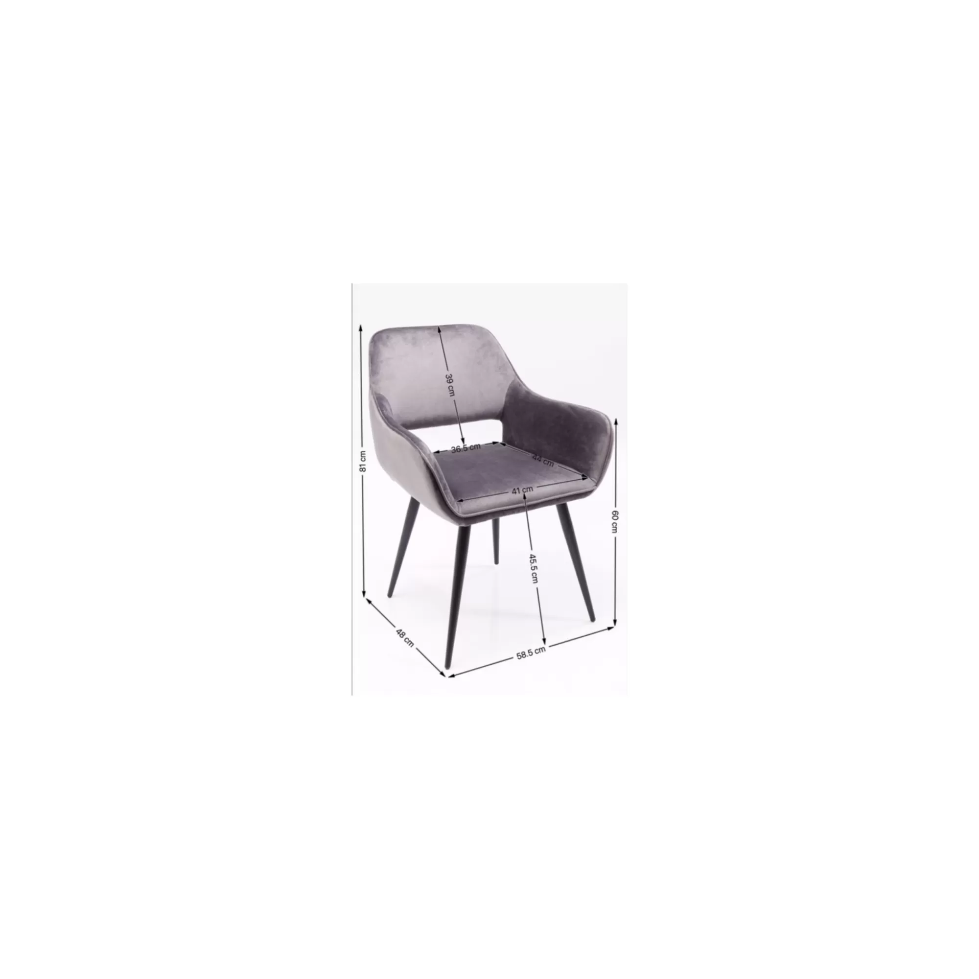 KARE Design Chaise Avec Accoudoirs San Francisco Velours Vert Foncé ^ Chaise