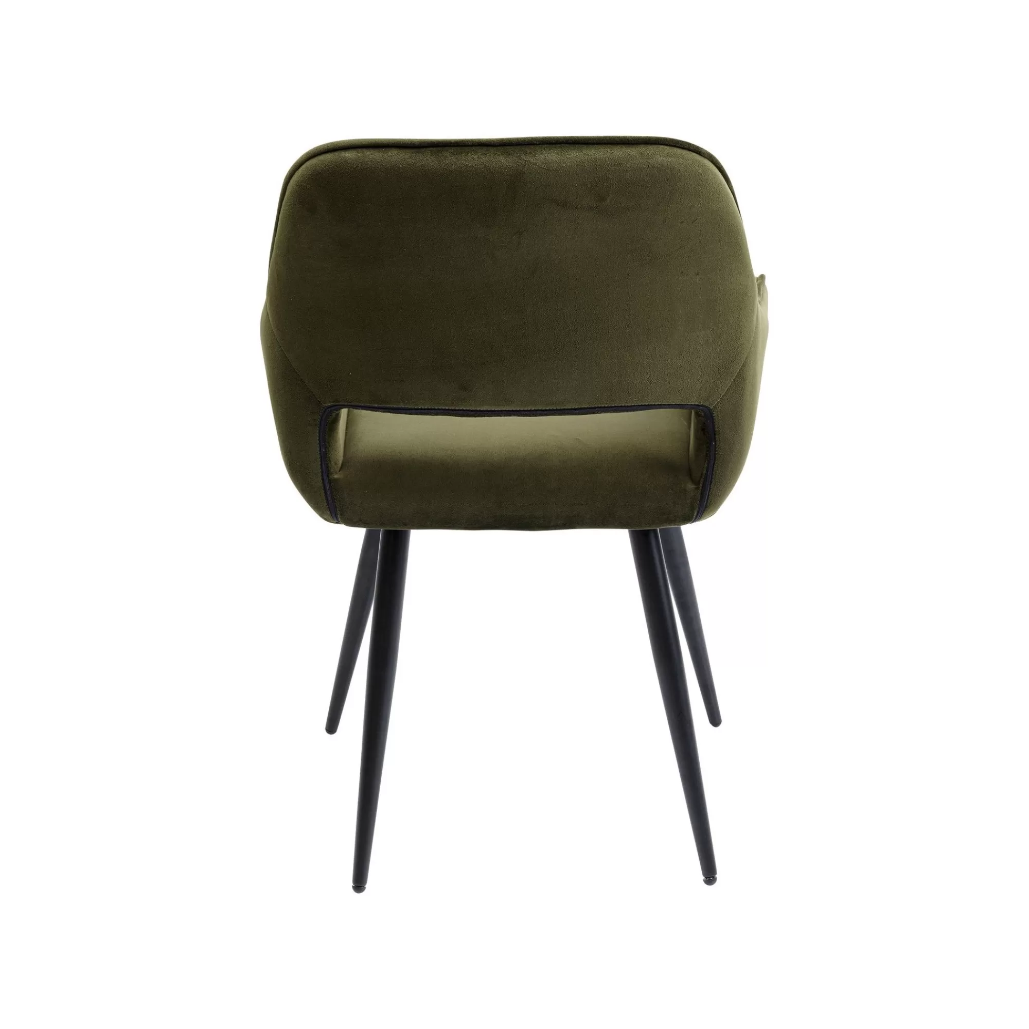 KARE Design Chaise Avec Accoudoirs San Francisco Velours Vert Foncé ^ Chaise