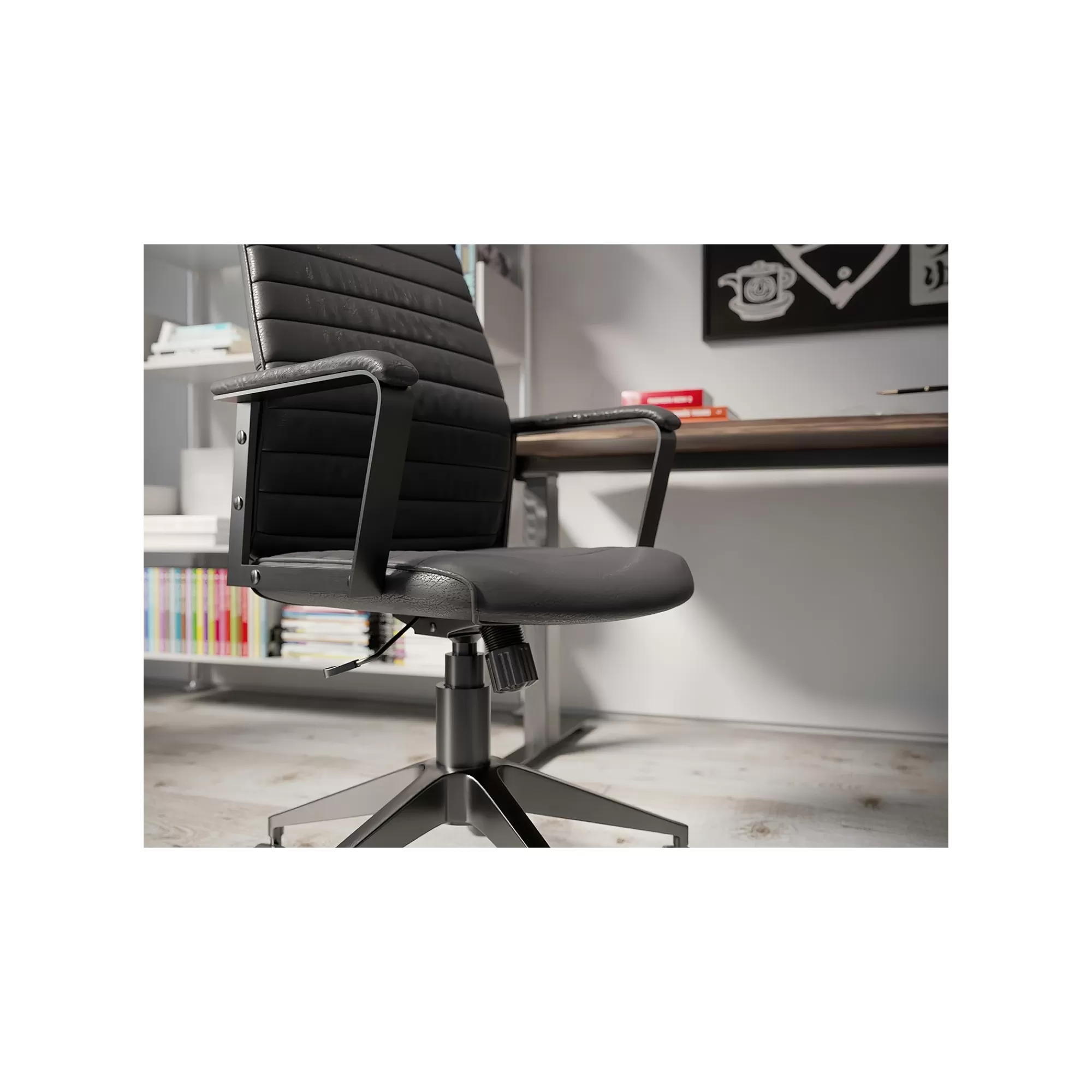 KARE Design Chaise De Bureau Pivotante Labora Haute Noire ^ Chaise De Bureau
