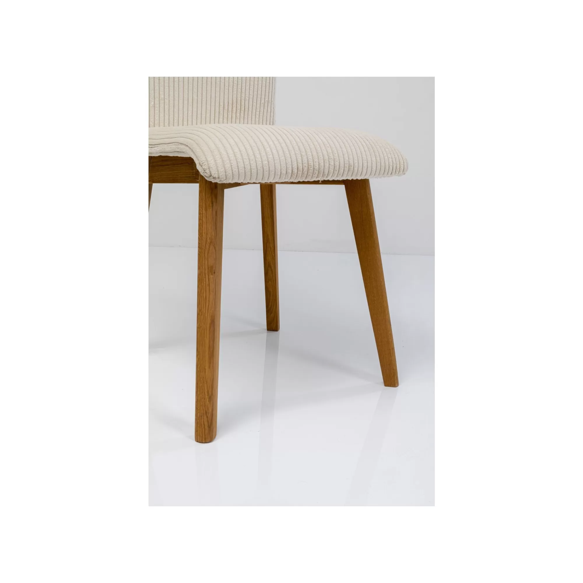 KARE Design Chaise Lara Cord Côtelée Crème ^ Chaise