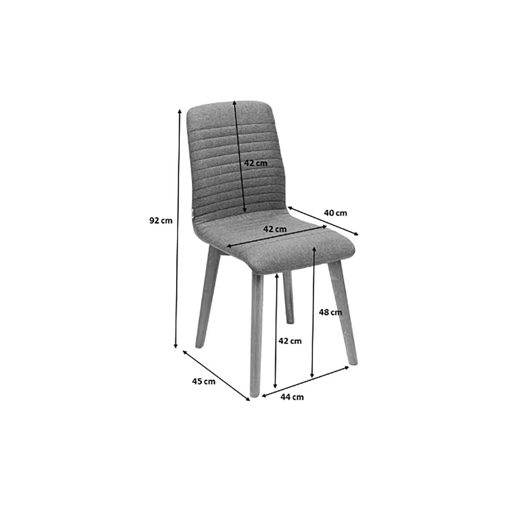 KARE Design Chaise Lara Cord Côtelée Crème ^ Chaise