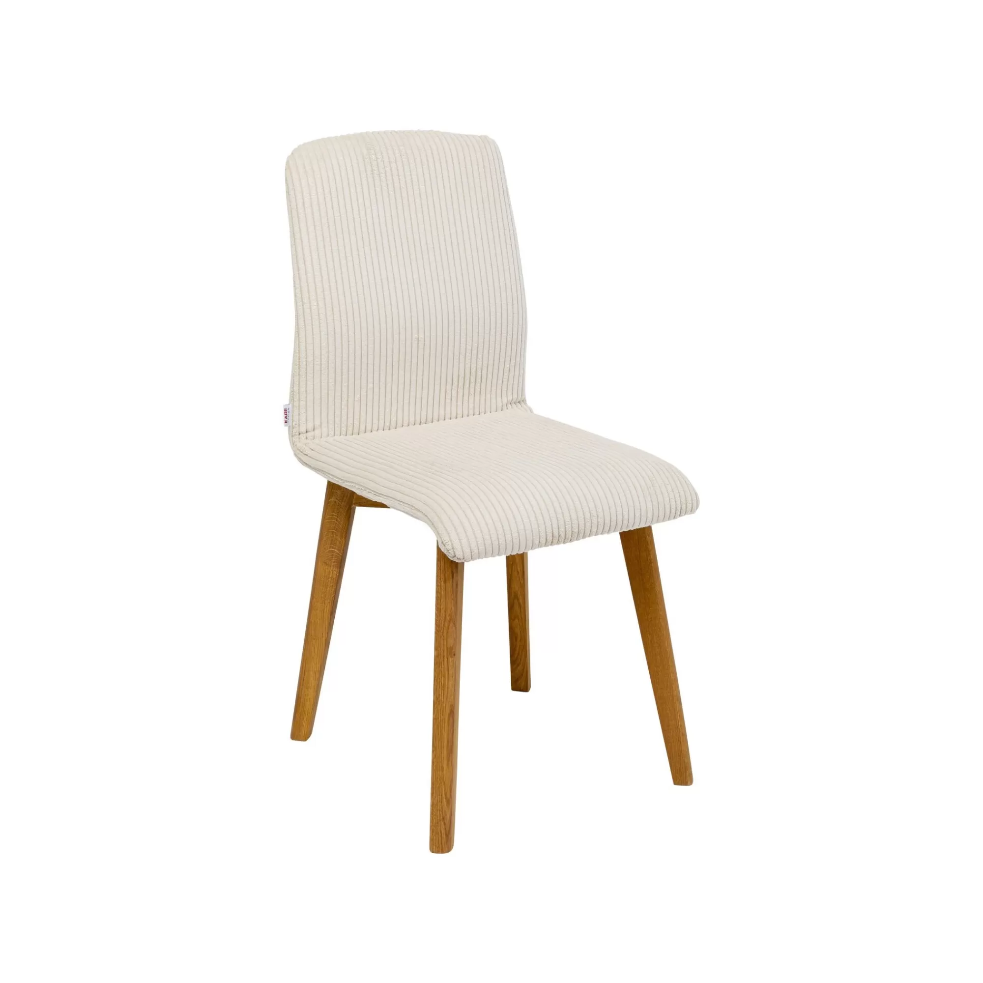 KARE Design Chaise Lara Cord Côtelée Crème ^ Chaise