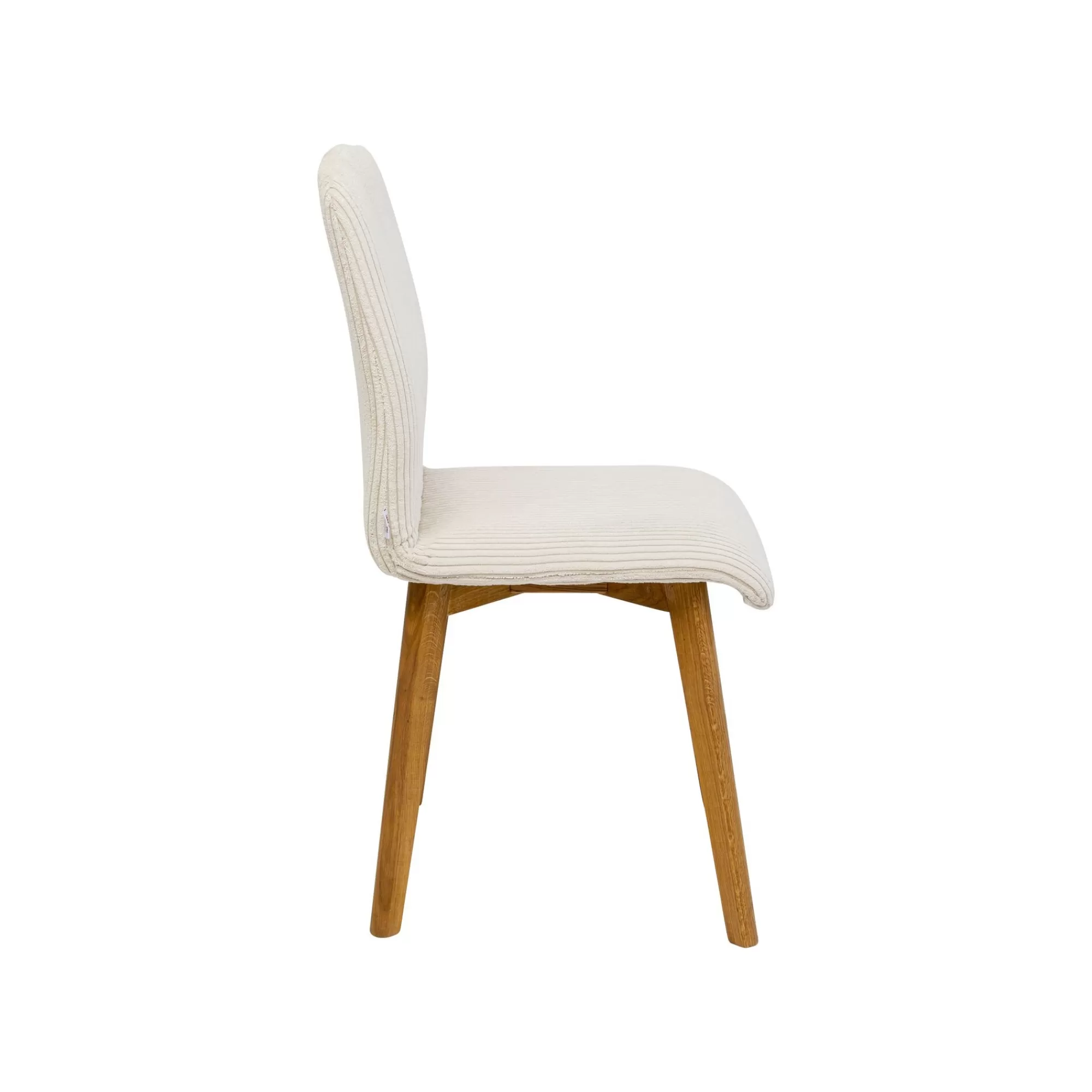 KARE Design Chaise Lara Cord Côtelée Crème ^ Chaise