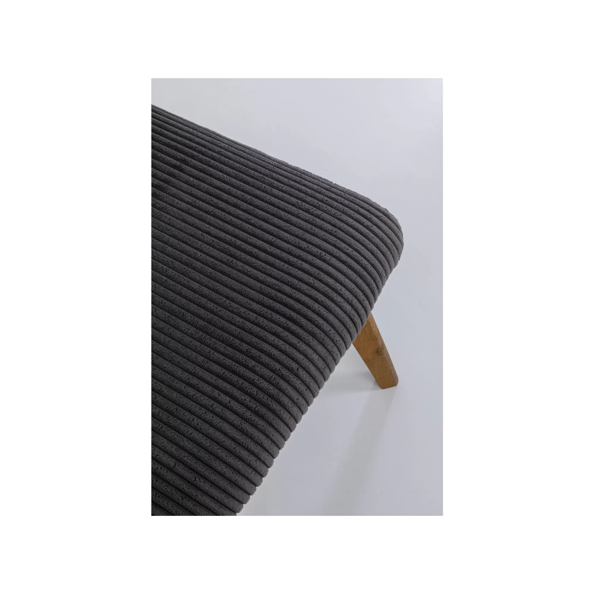 KARE Design Chaise Lara Cord Côtelée Grise ^ Chaise