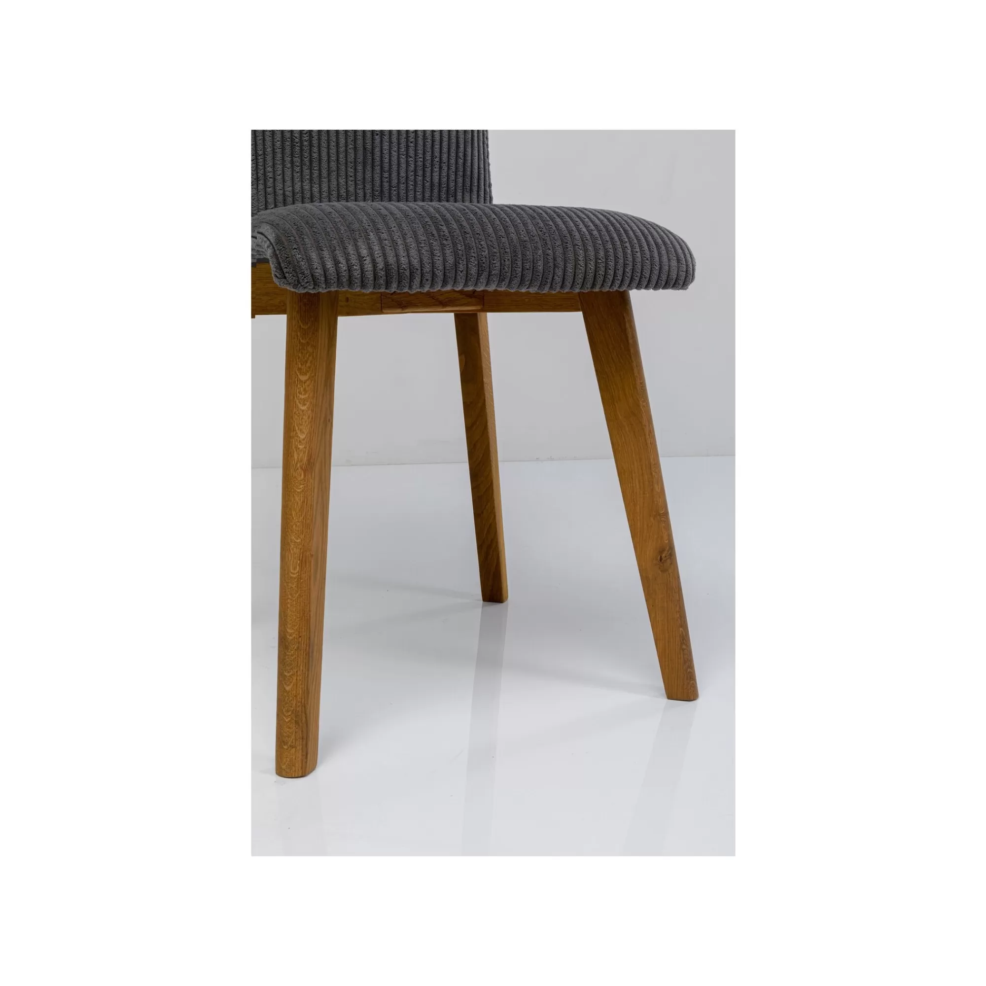 KARE Design Chaise Lara Cord Côtelée Grise ^ Chaise