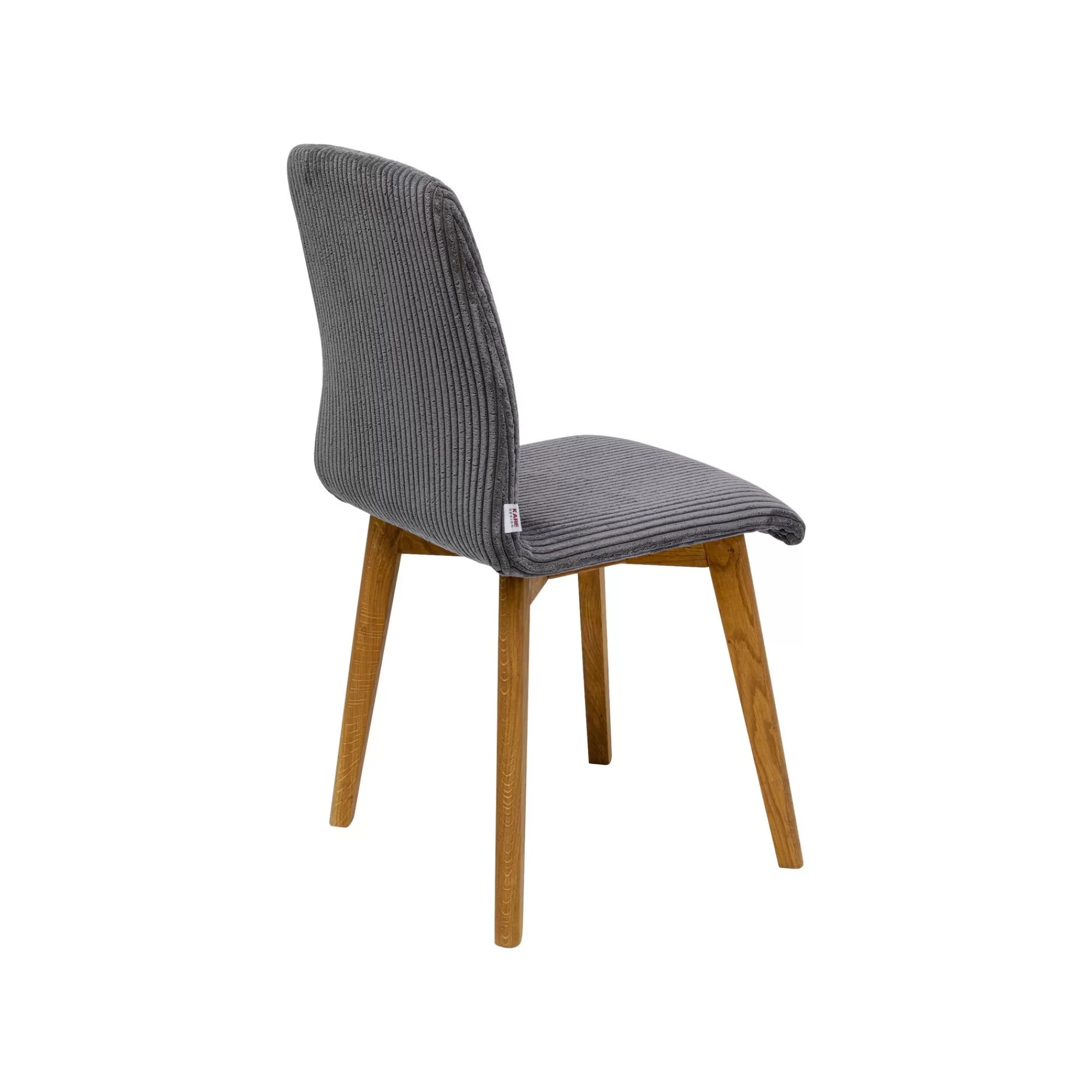 KARE Design Chaise Lara Cord Côtelée Grise ^ Chaise