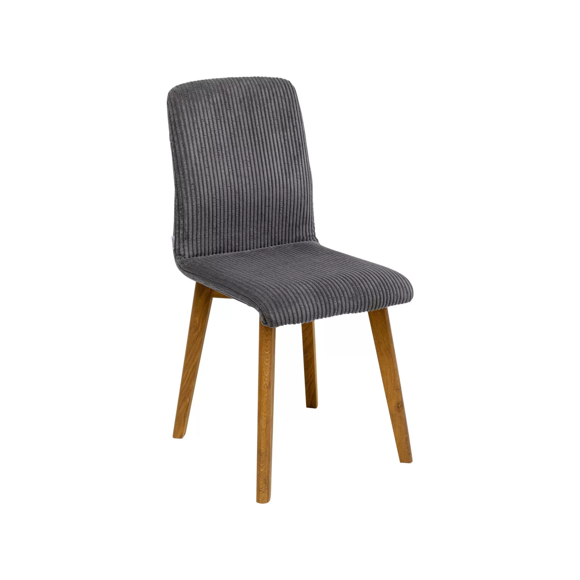 KARE Design Chaise Lara Cord Côtelée Grise ^ Chaise