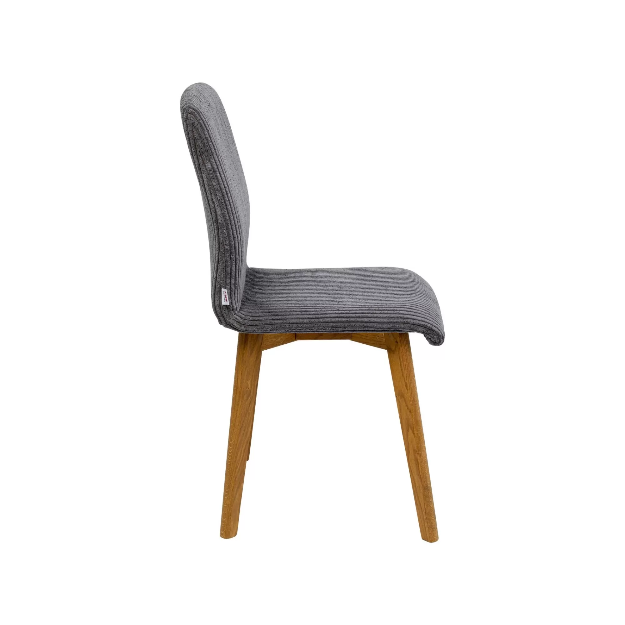 KARE Design Chaise Lara Cord Côtelée Grise ^ Chaise