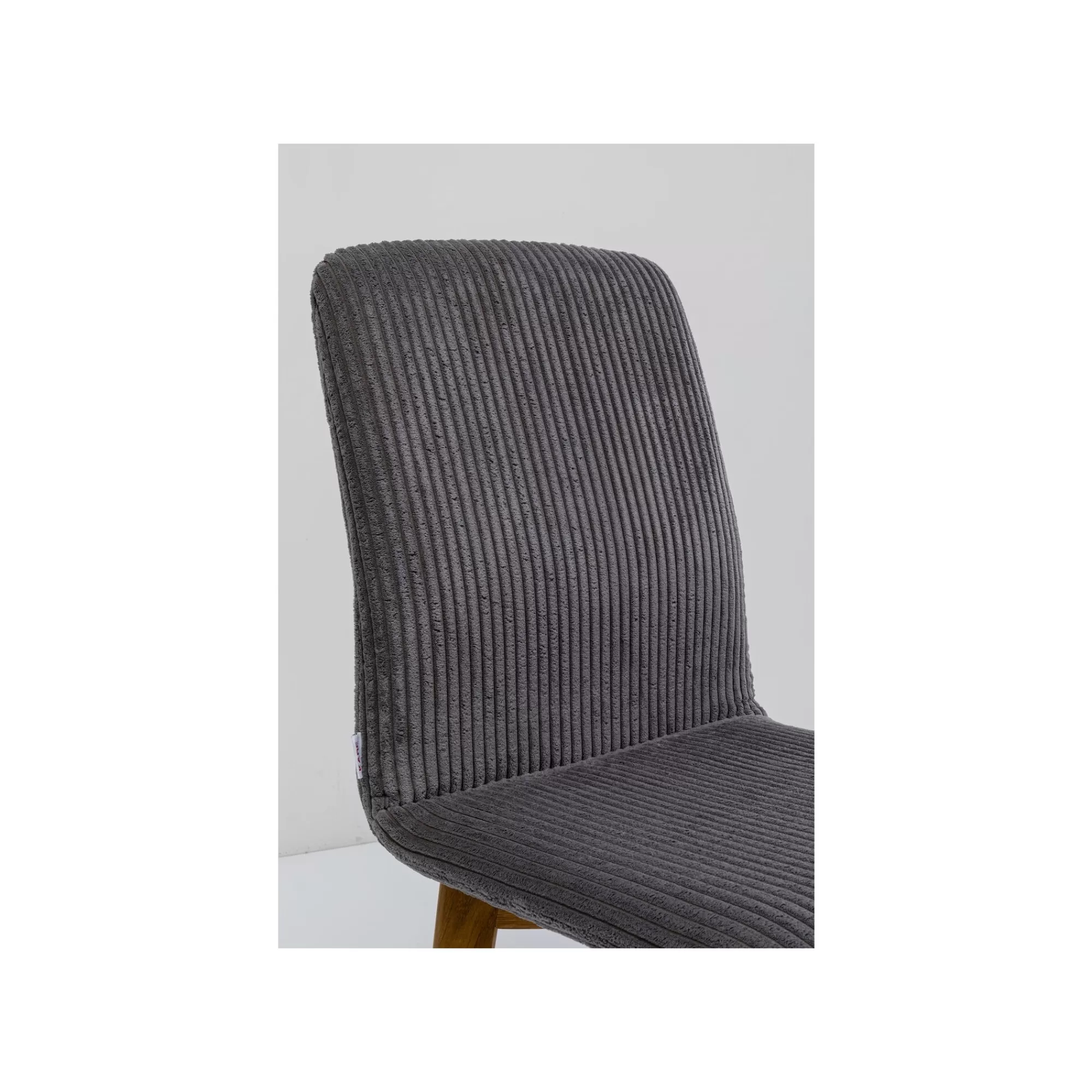 KARE Design Chaise Lara Cord Côtelée Grise ^ Chaise