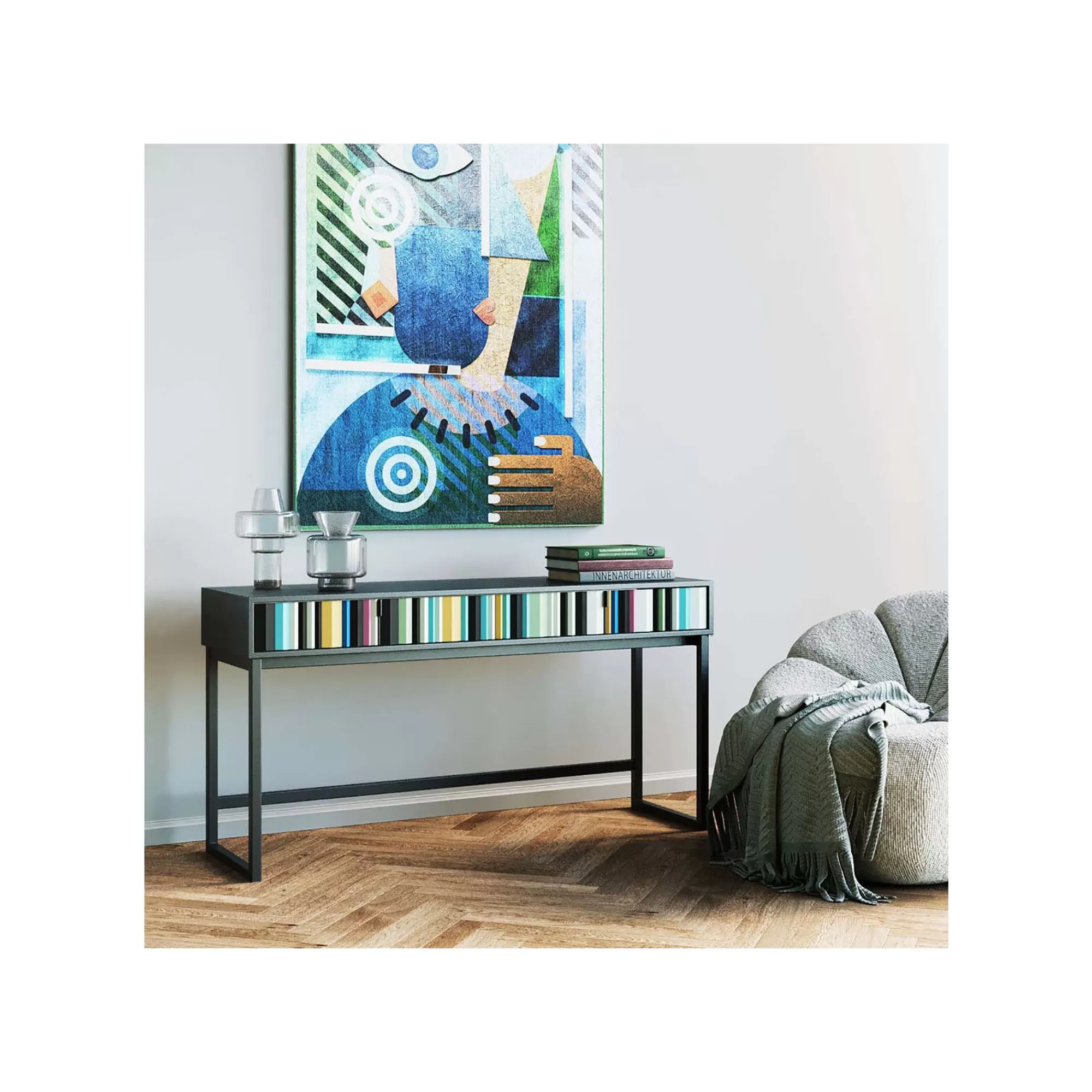 KARE Design Console Concertina Colore 136x40cm ^ Console