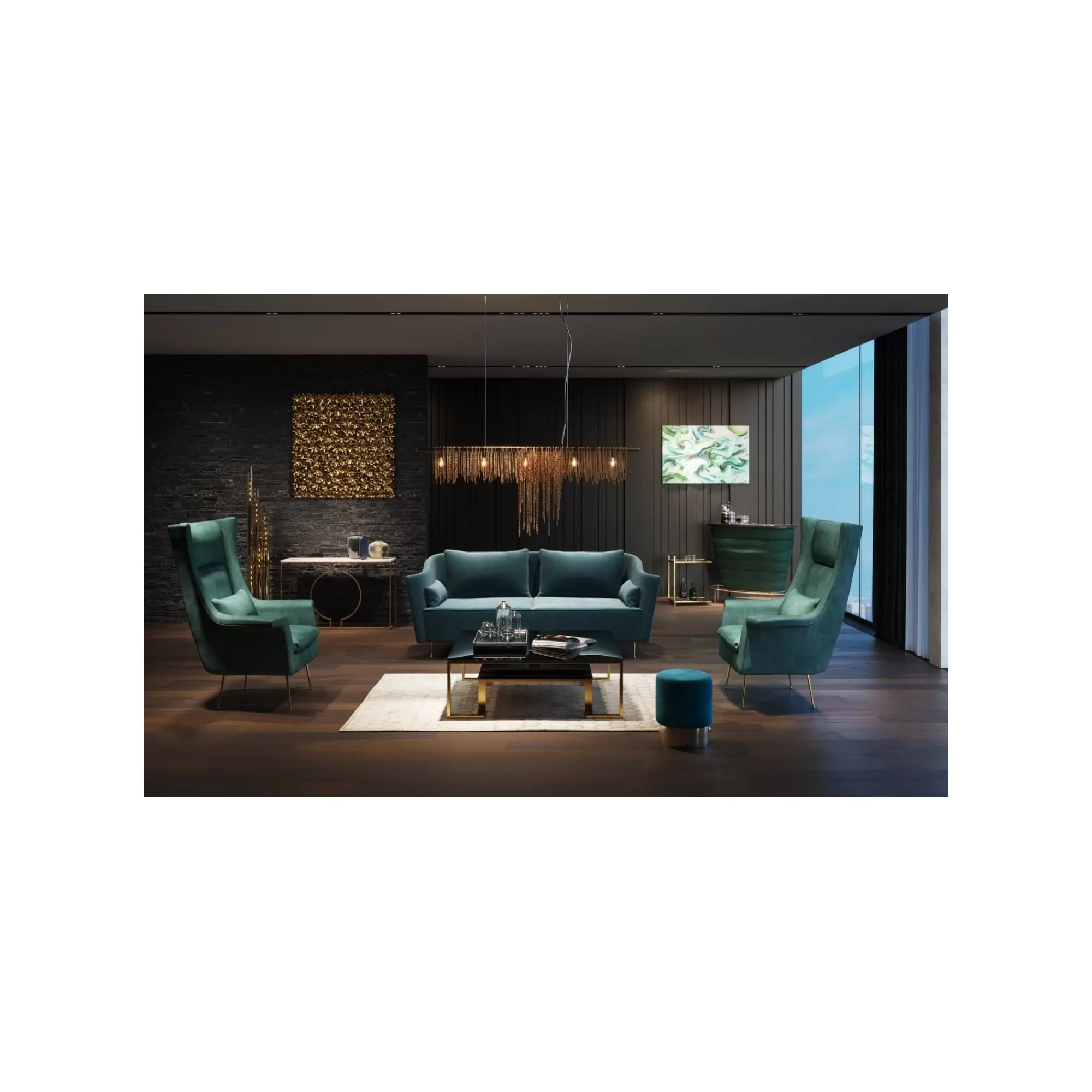 KARE Design Console Miami Loft 120x35cm Blanche Et Dorée ^ Console
