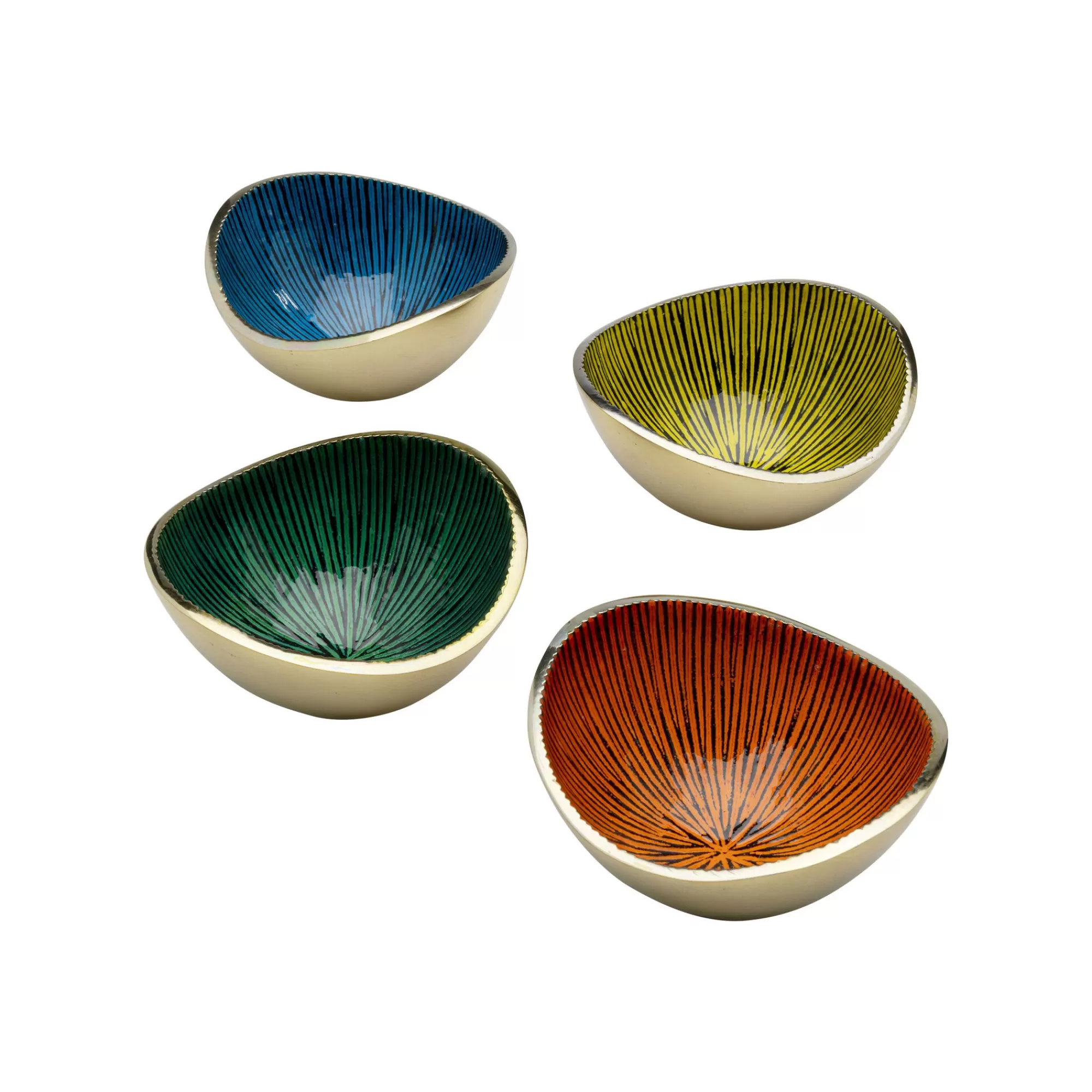 KARE Design Coupes Samba Line Set De 4 ^ Vaisselle