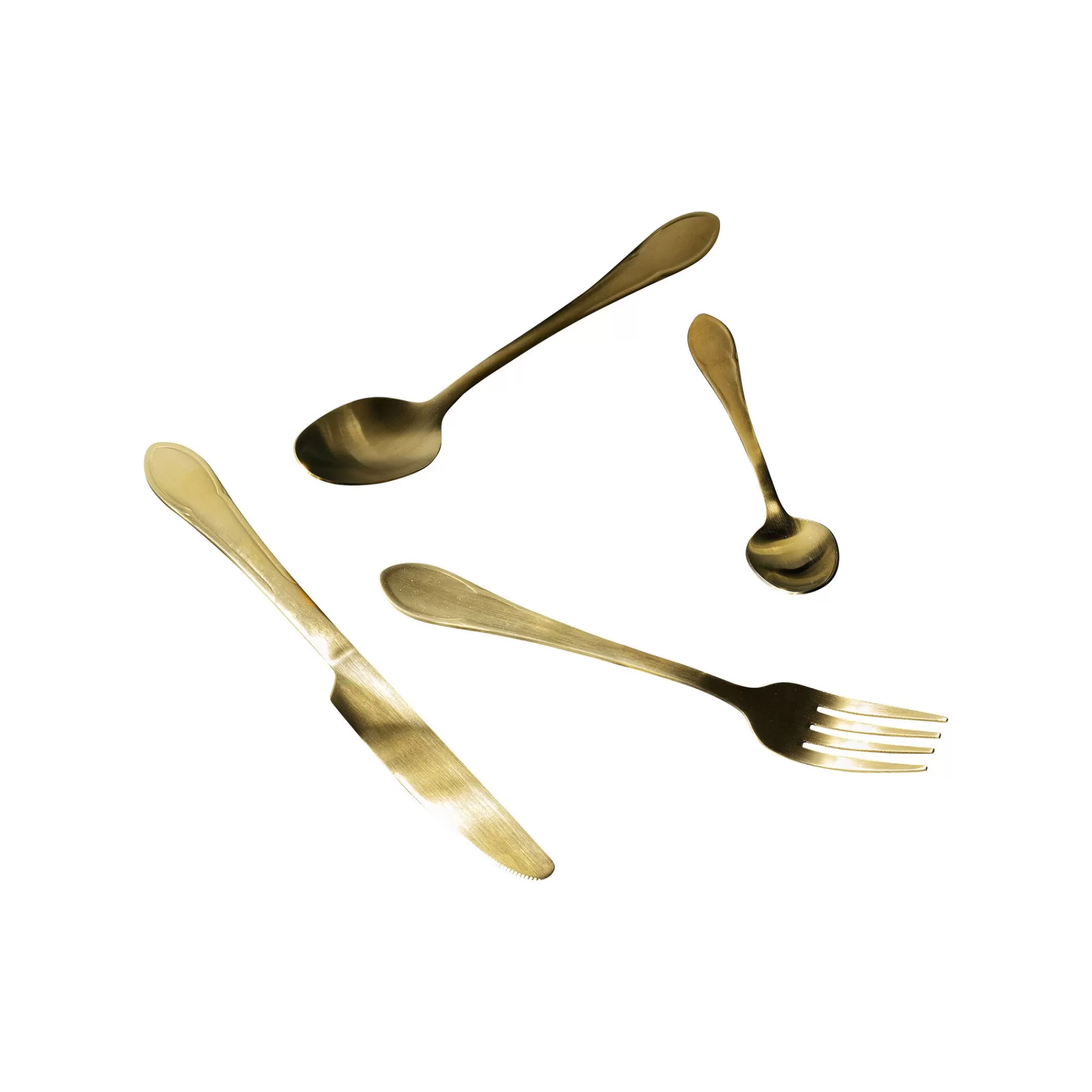 KARE Design Couverts Cucina 16 Pièces Dorés ^ Vaisselle