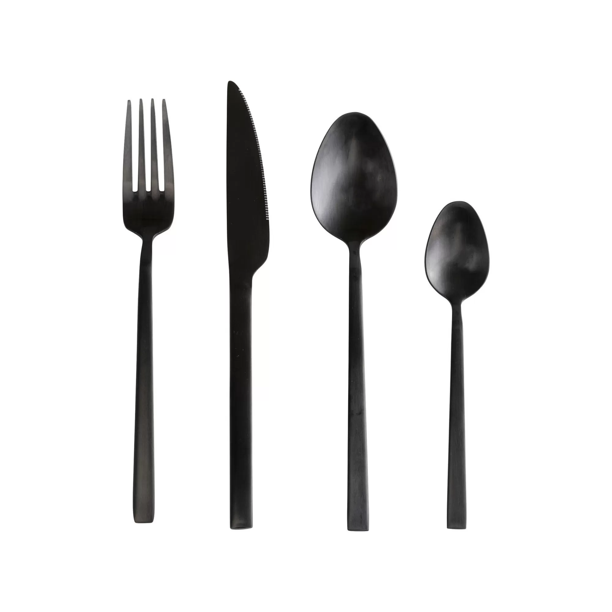 KARE Design Couverts Gloria 16 Pièces Noirs ^ Vaisselle