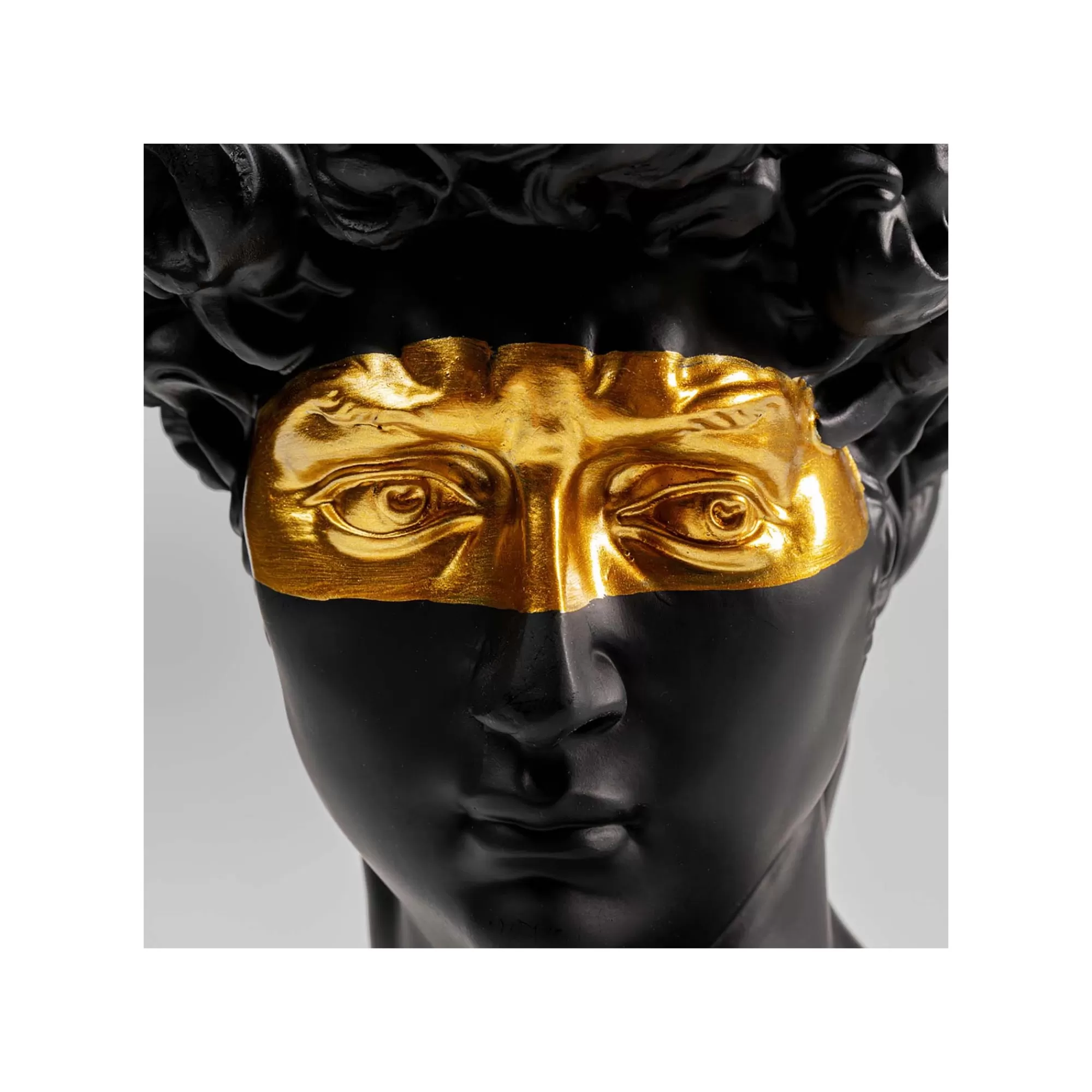 KARE Design Déco Buste Homme Noir Profil Masque Doré ^ Déco